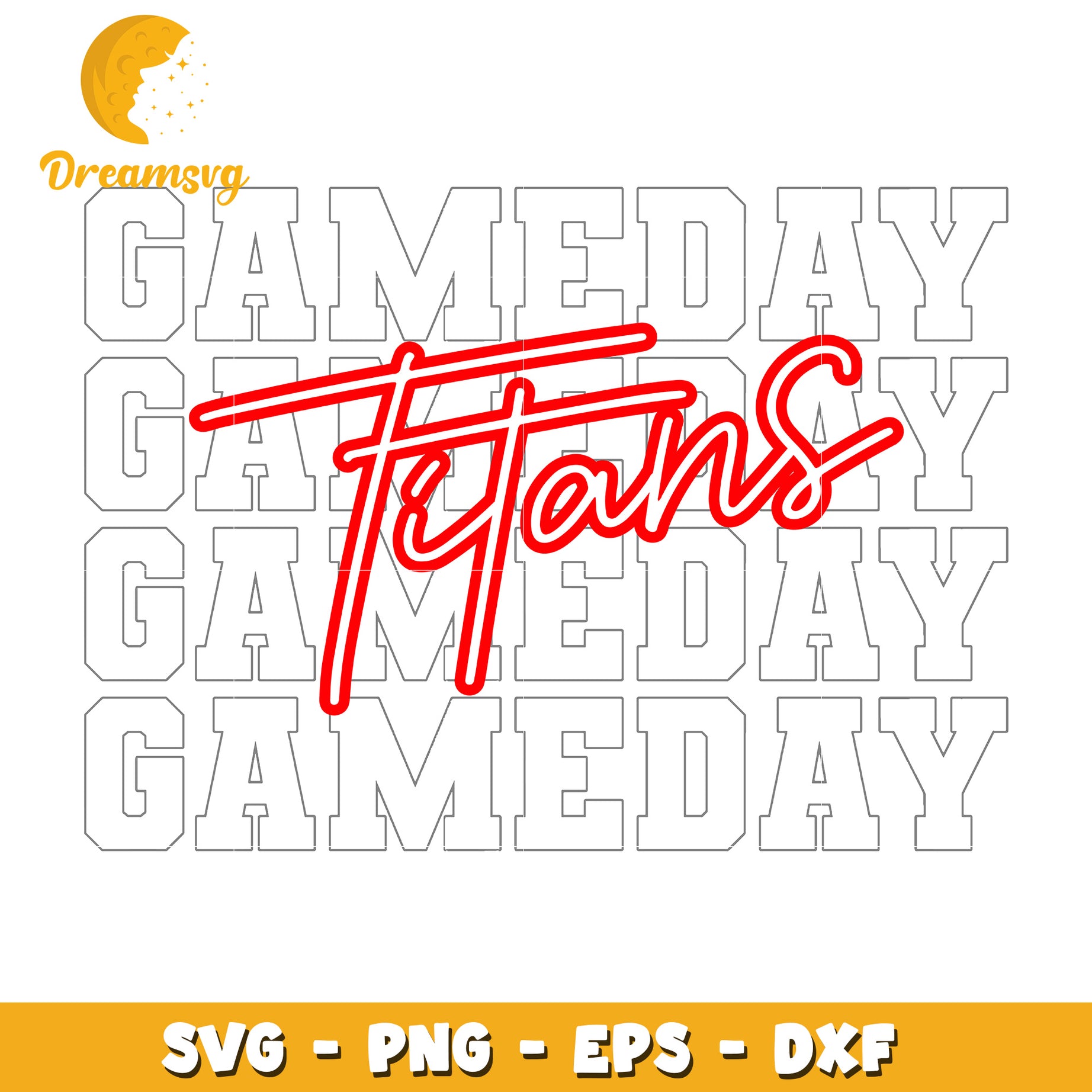 Gameday Titans SVG PNG EPS DXF Files