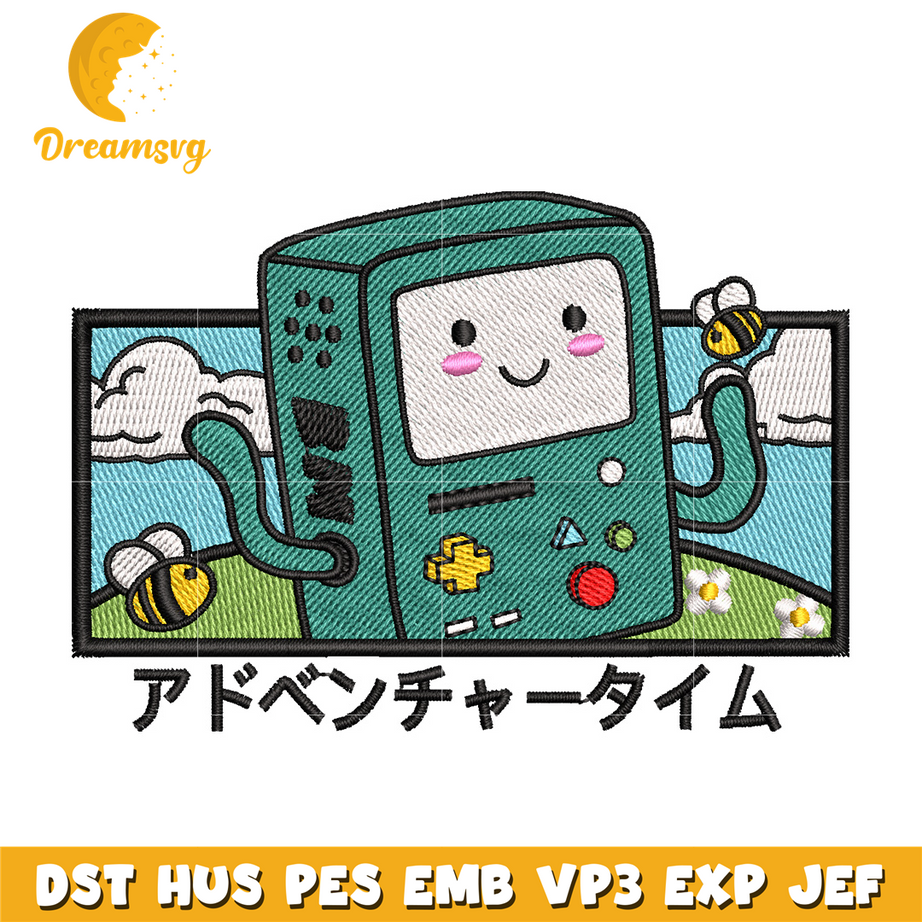 Game handheld embroidery design