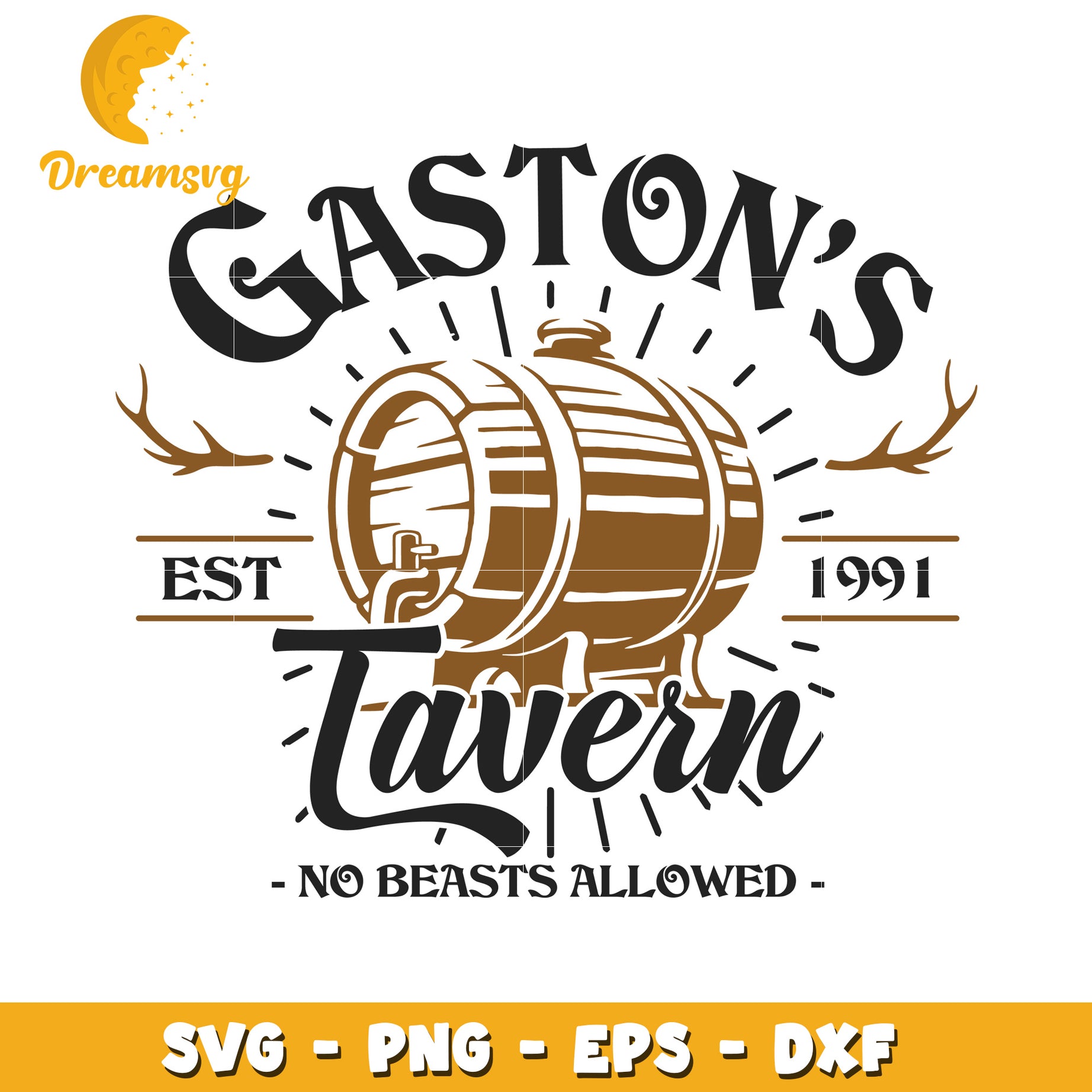 Gastons Tavern SVG Cut File 1991
