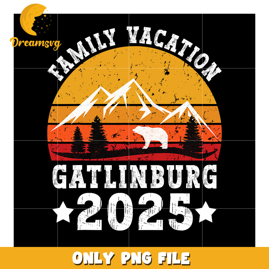 Gatlinburg Family Vacation 2025 PNG