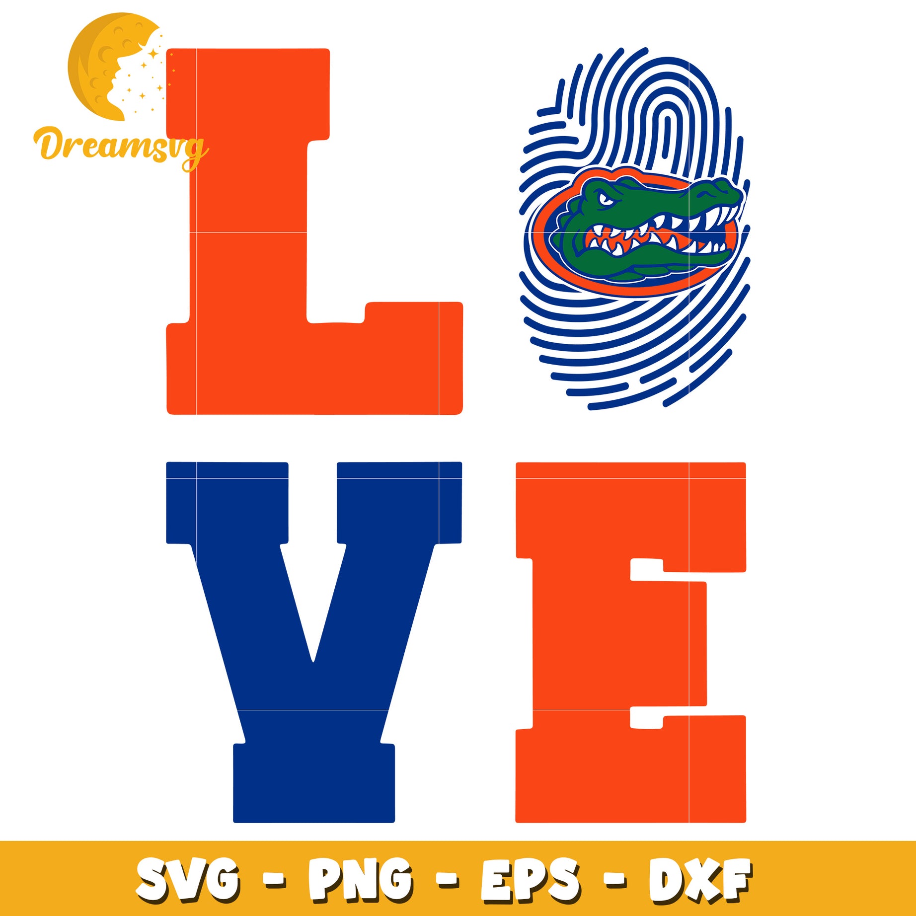 Gator Love SVG PNG EPS DXF Files