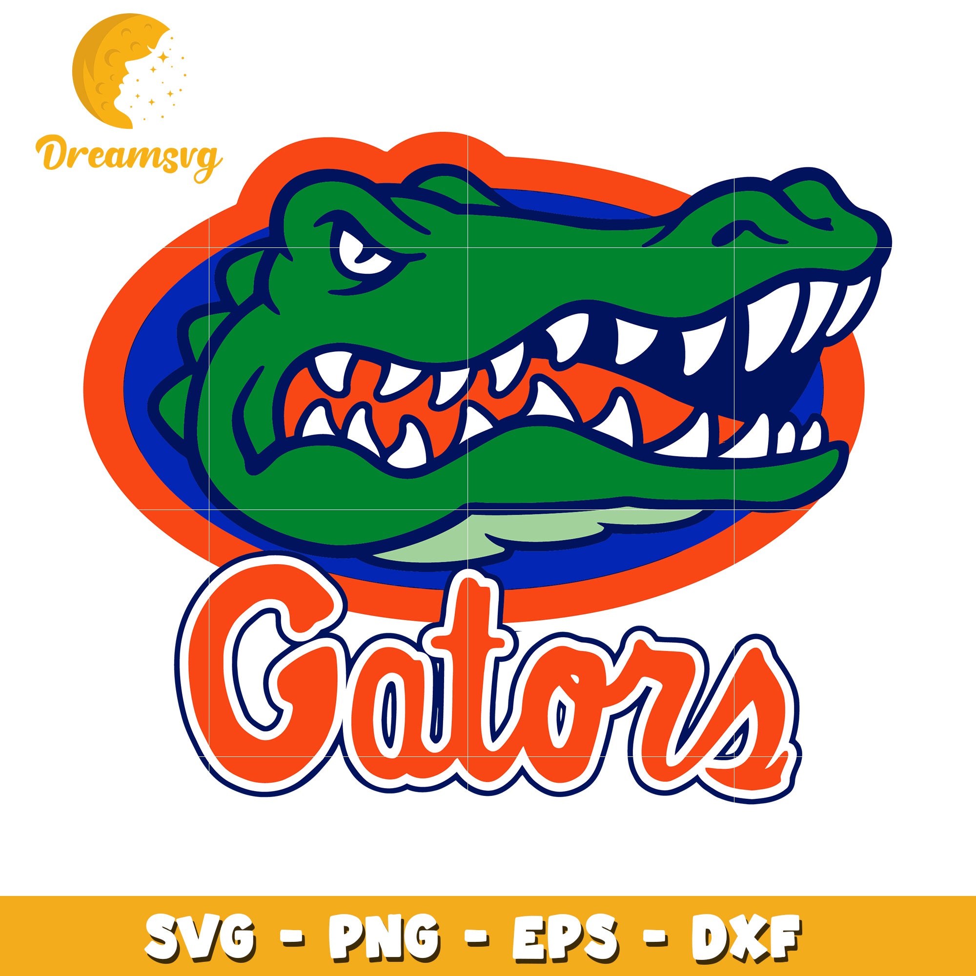 Gator SVG PNG EPS DXF Files