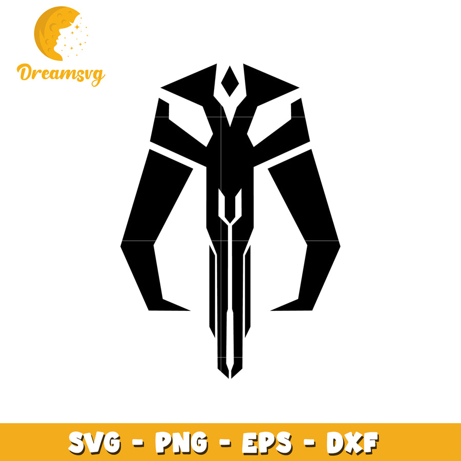 Geometric Skull SVG PNG EPS DXF Files