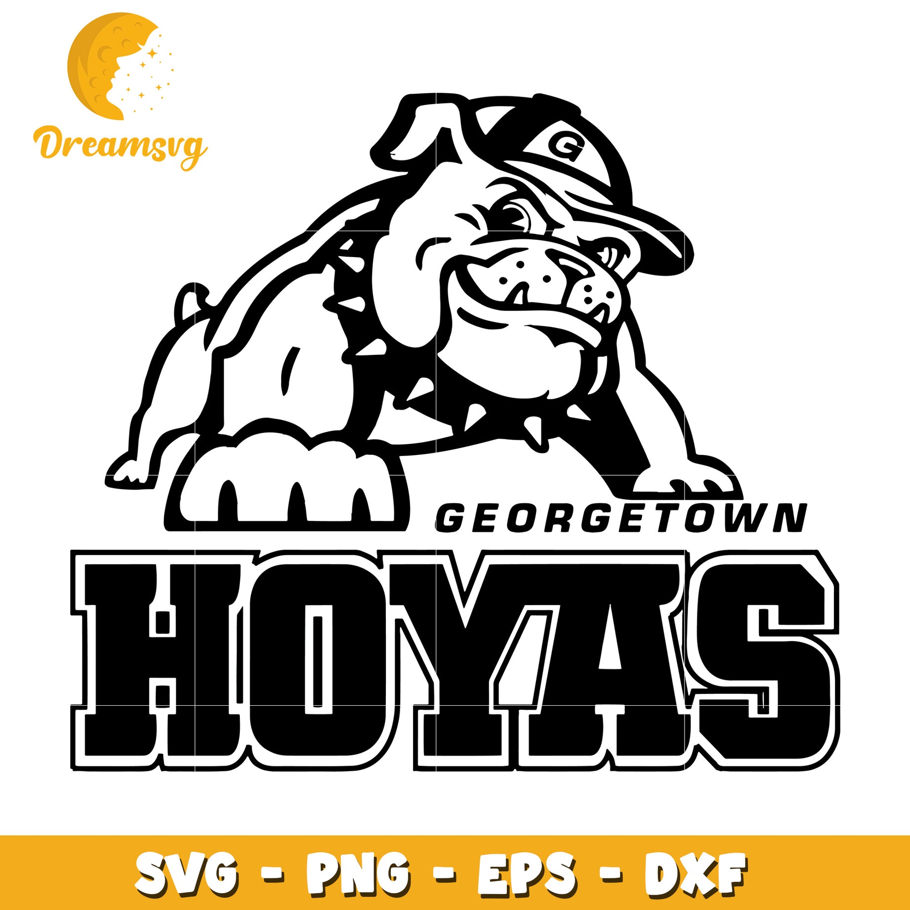 Georgetown Hoyas SVG Logo Design for Digital Artwork Projects