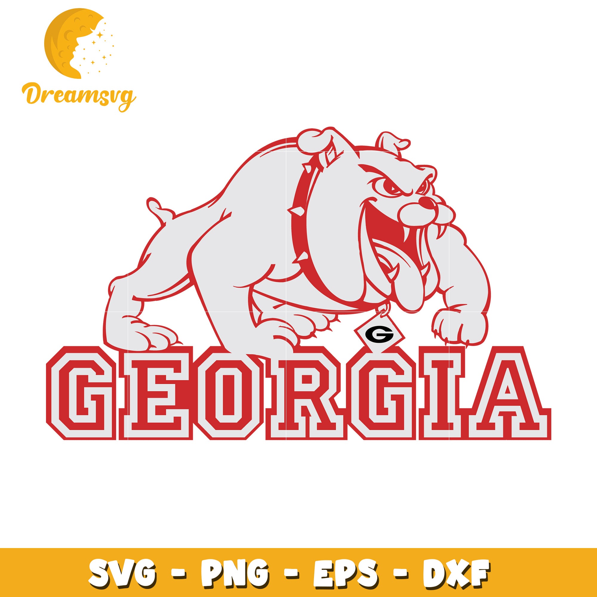 Georgia Bulldog SVG PNG EPS DXF