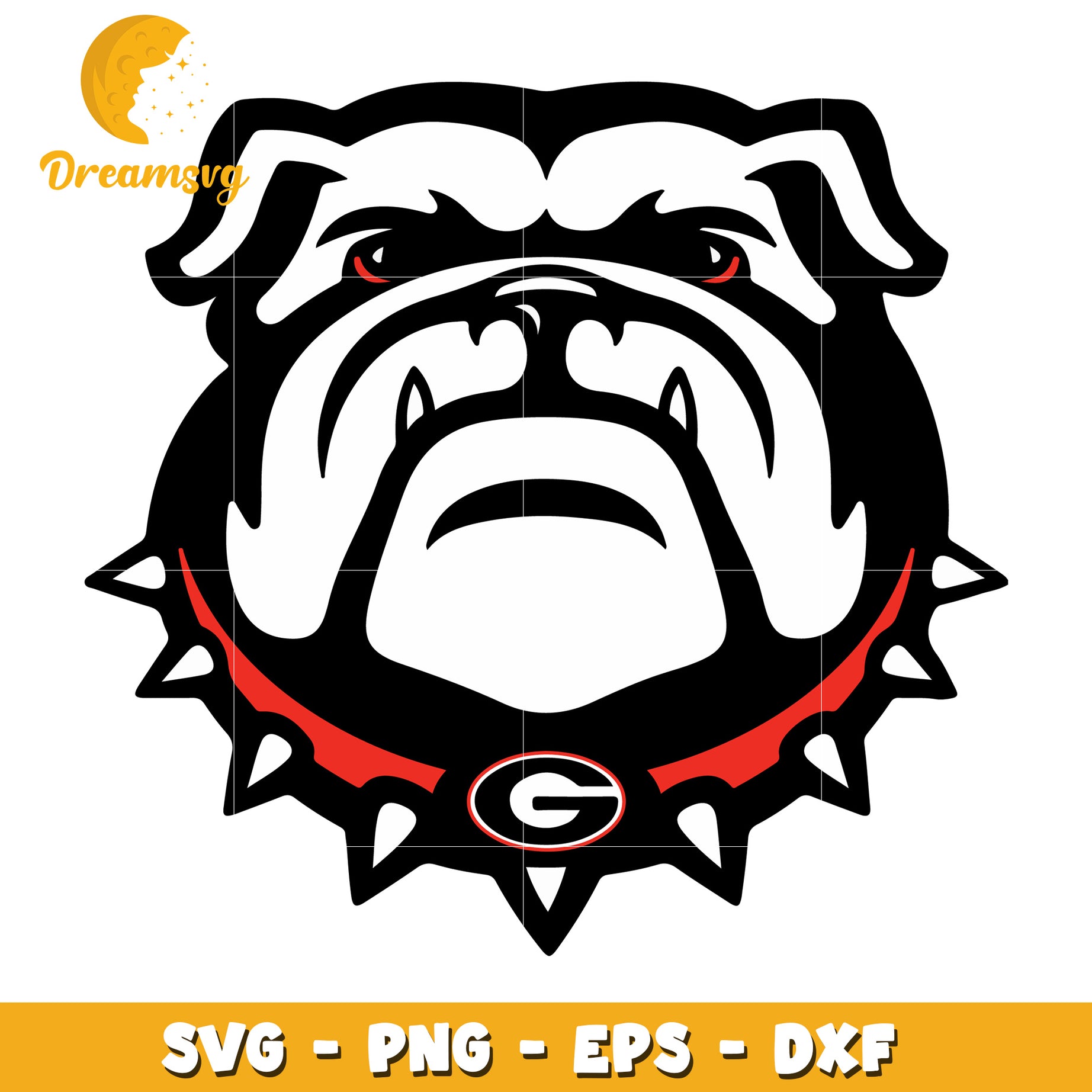 Georgia Bulldog SVG PNG EPS DXF Cut File