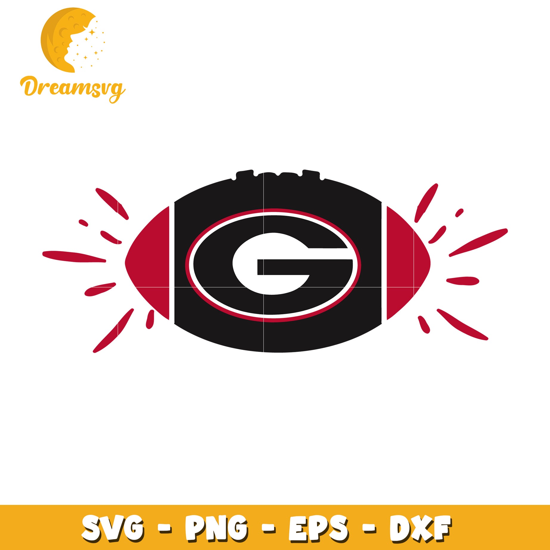 Georgia Bulldogs Football SVG Cut File