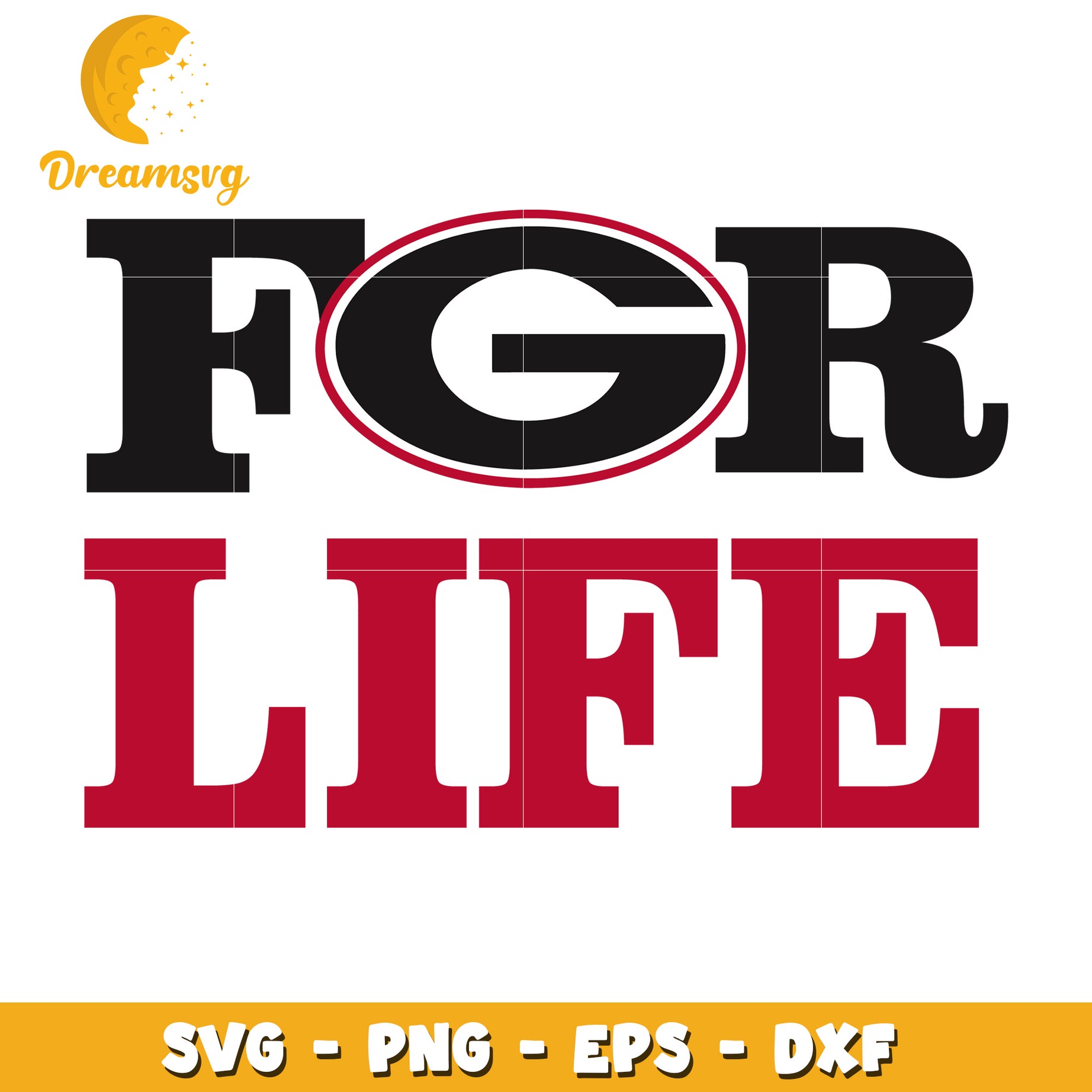 Georgia Bulldogs For Life SVG Cut File