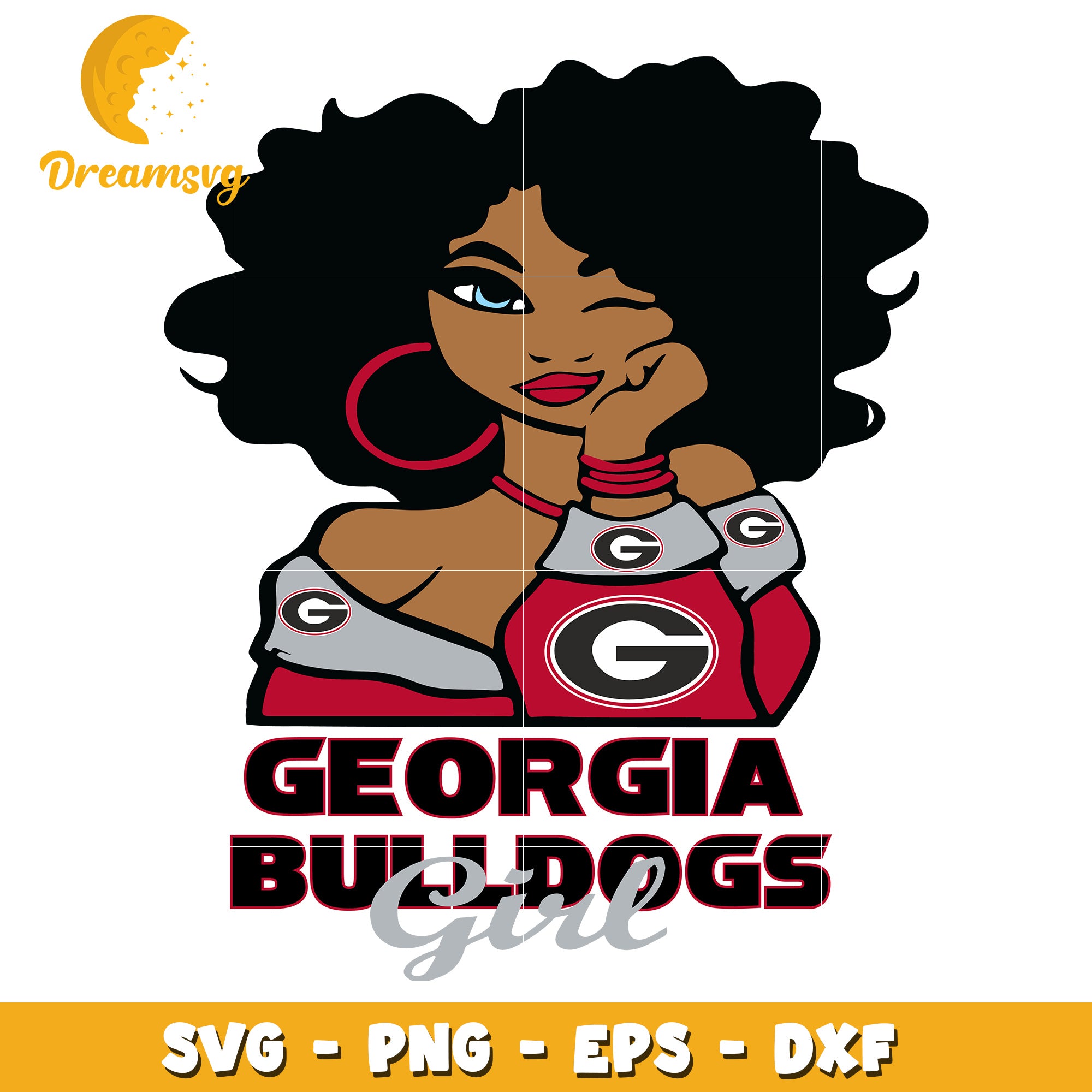 Georgia Bulldogs Girl SVG Design for Fans and Crafters
