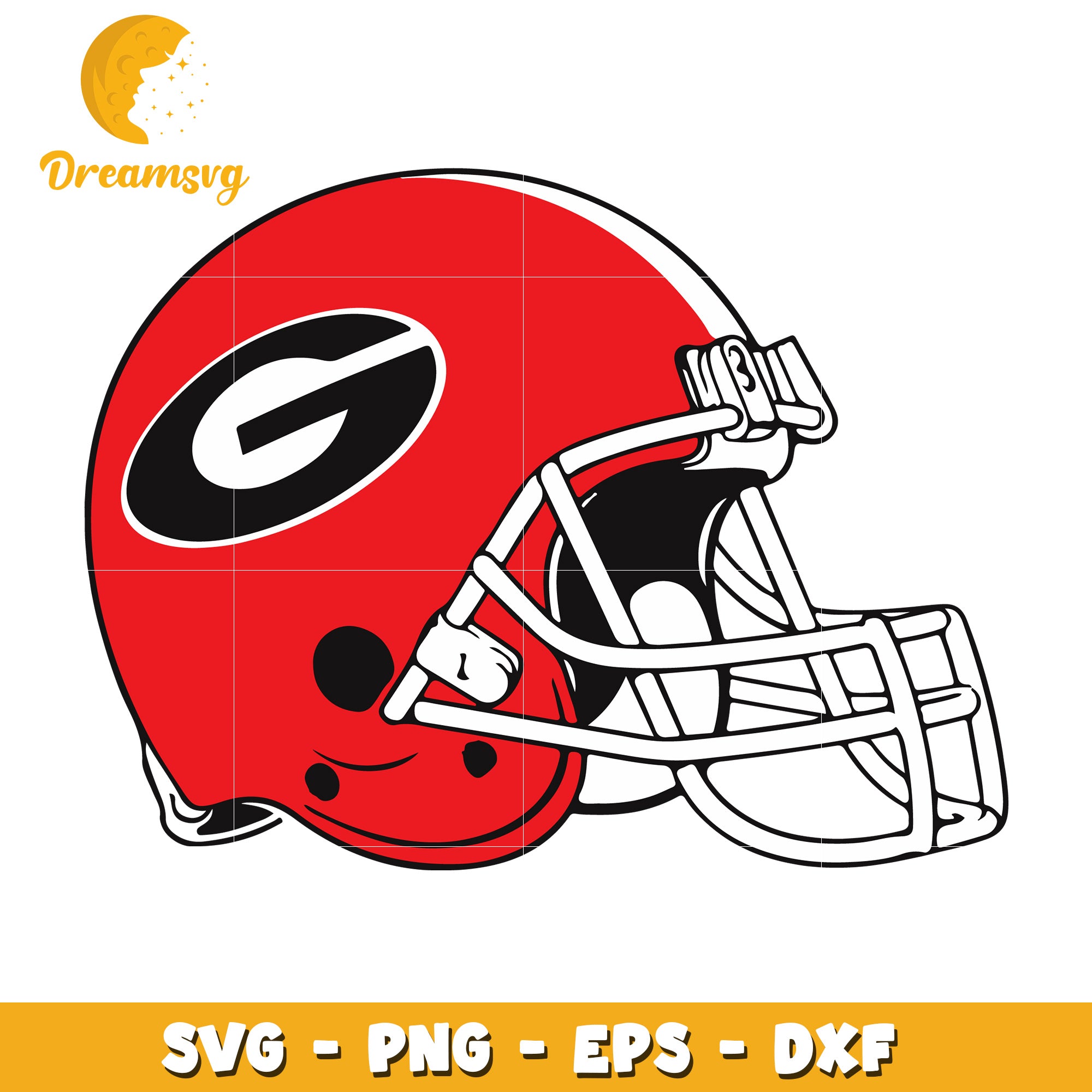 Georgia Bulldogs Helmet SVG PNG EPS DXF