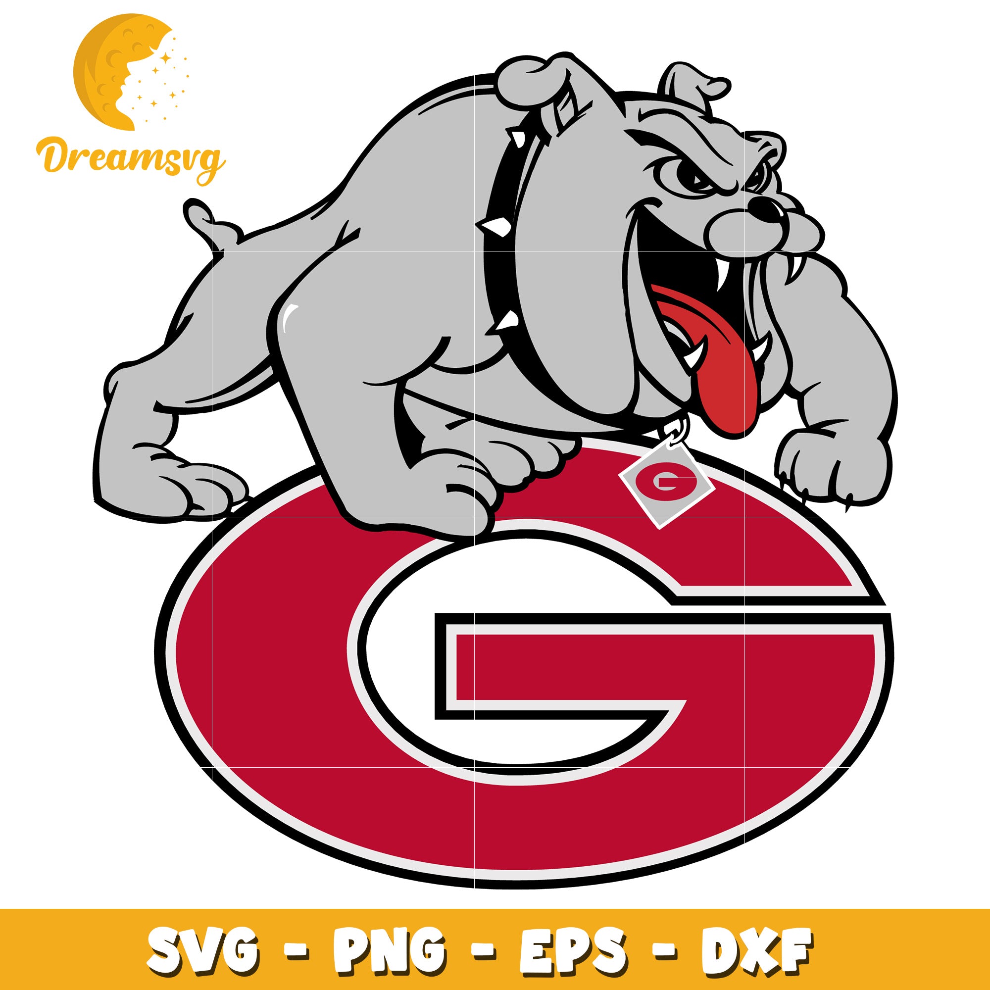 Georgia Bulldogs SVG Cut File G Logo