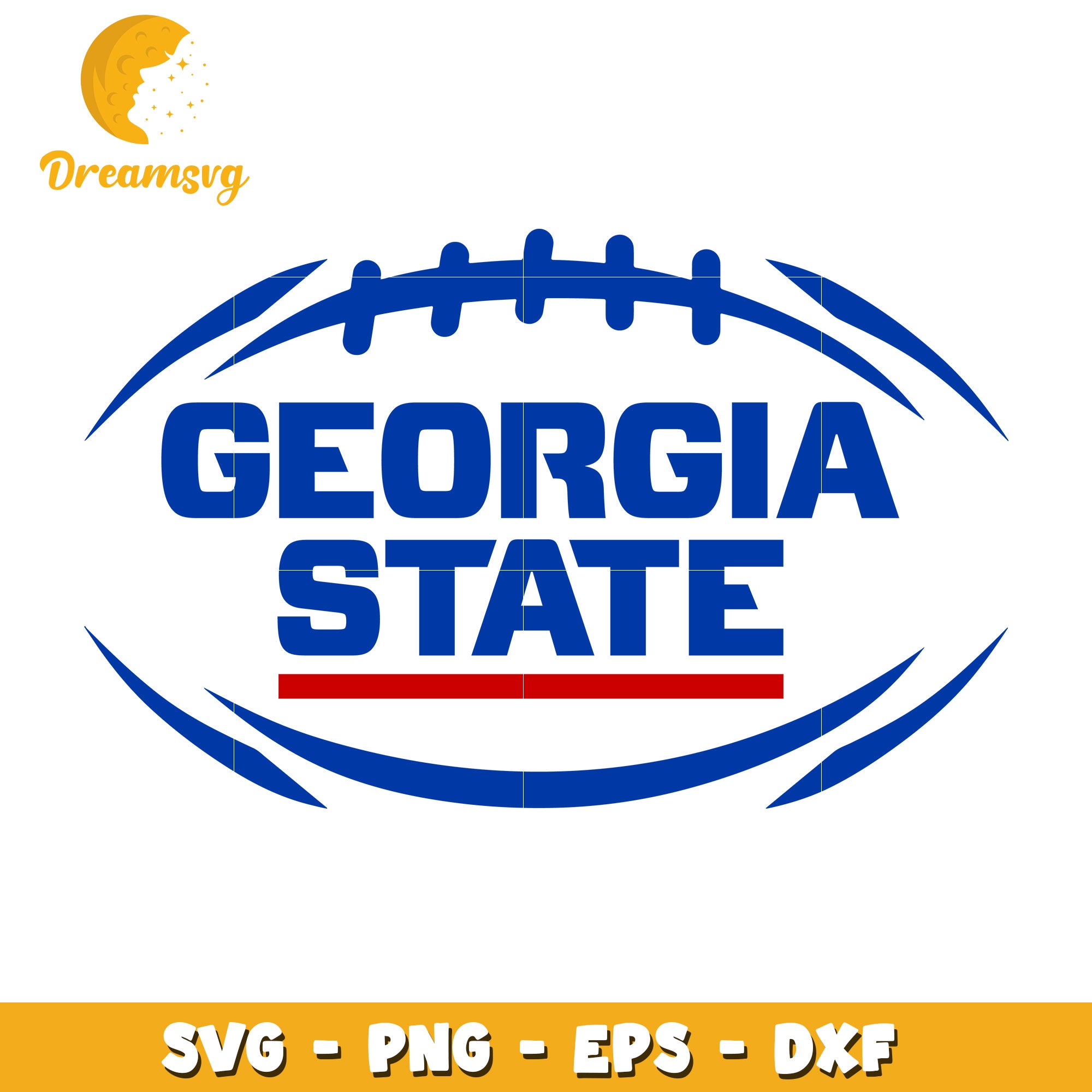 Georgia State Football SVG Cut File