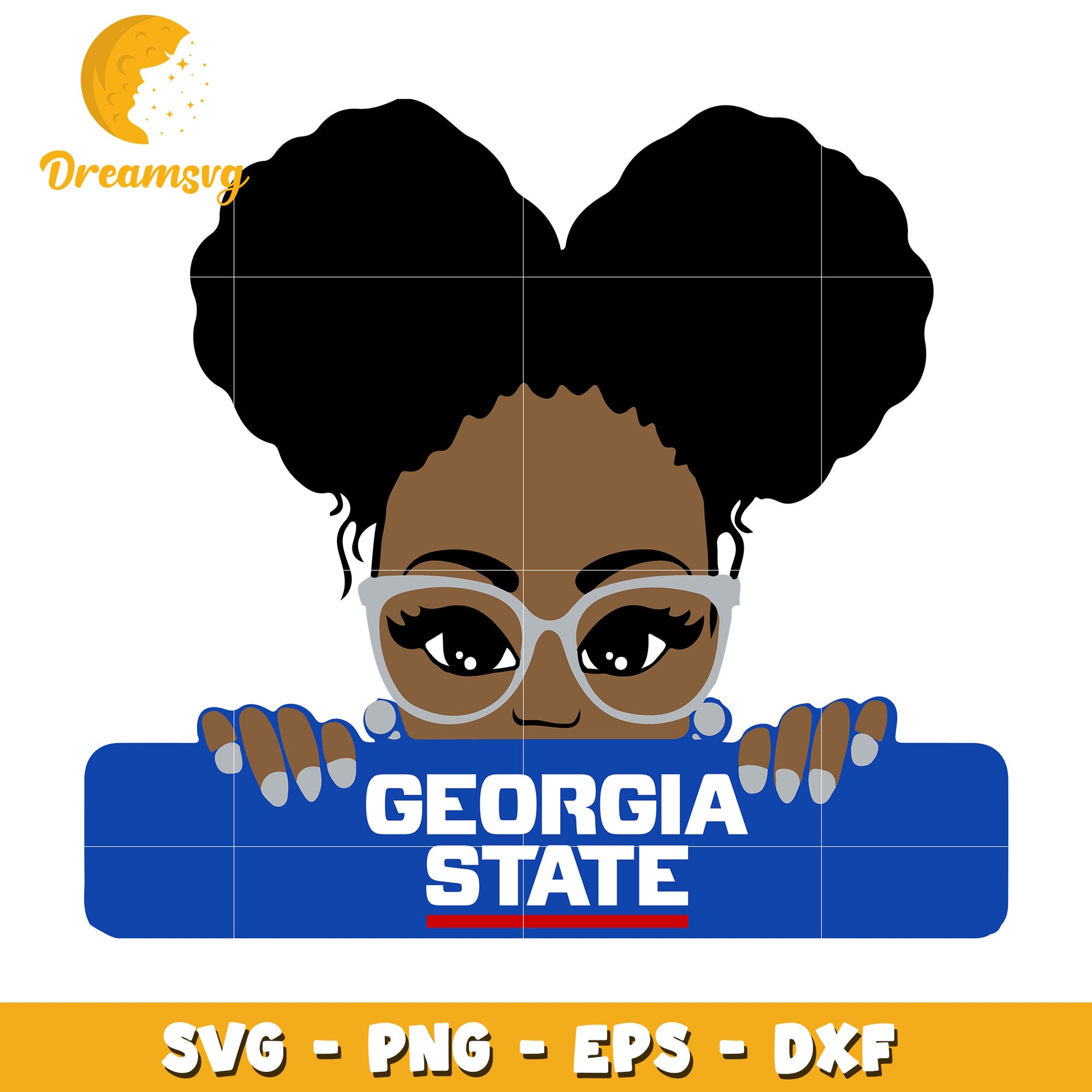 Georgia State Girl SVG PNG EPS DXF