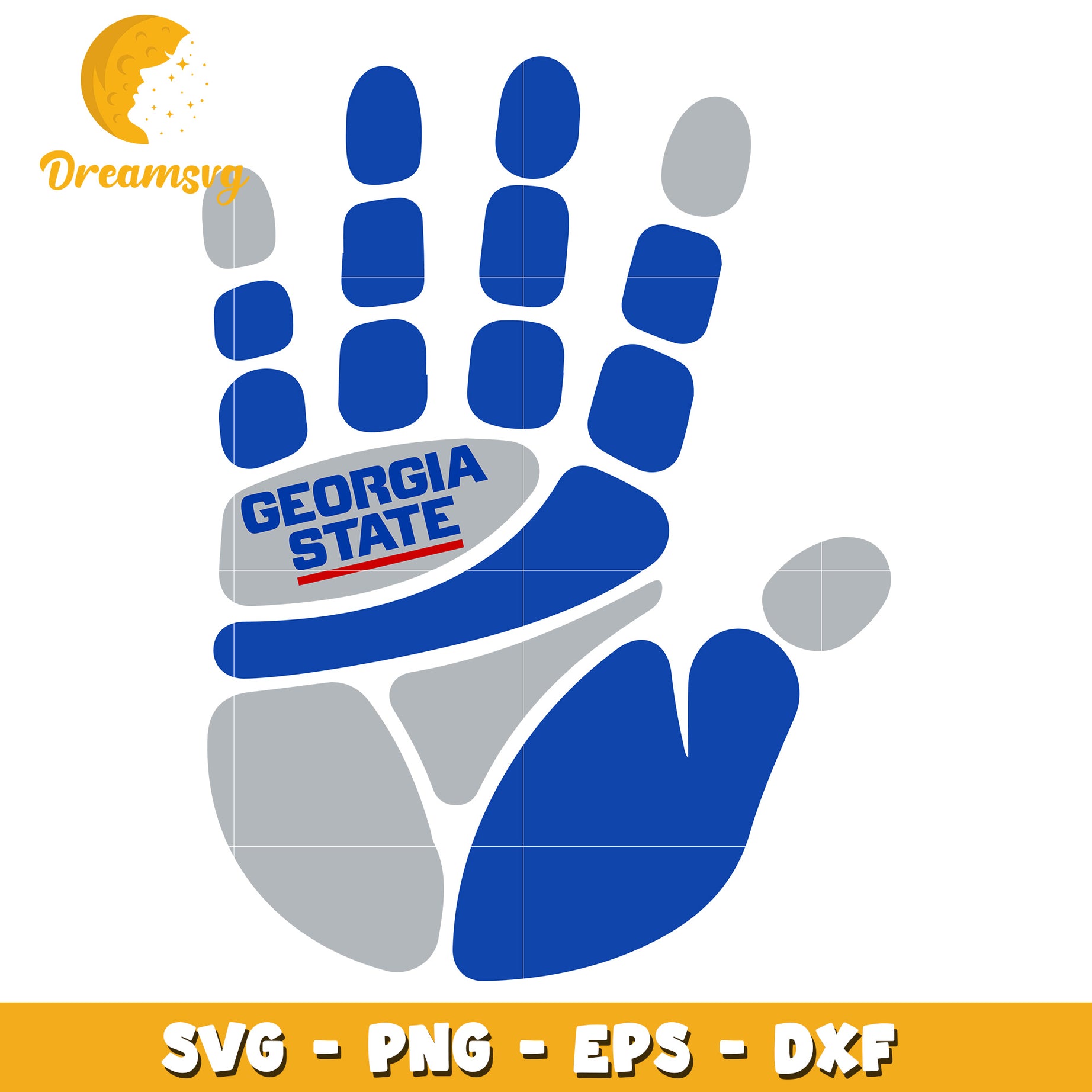 Georgia State Hand SVG PNG EPS DXF