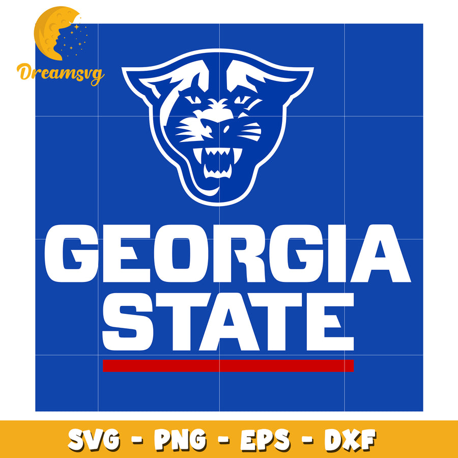 Georgia State Panther SVG PNG EPS DXF