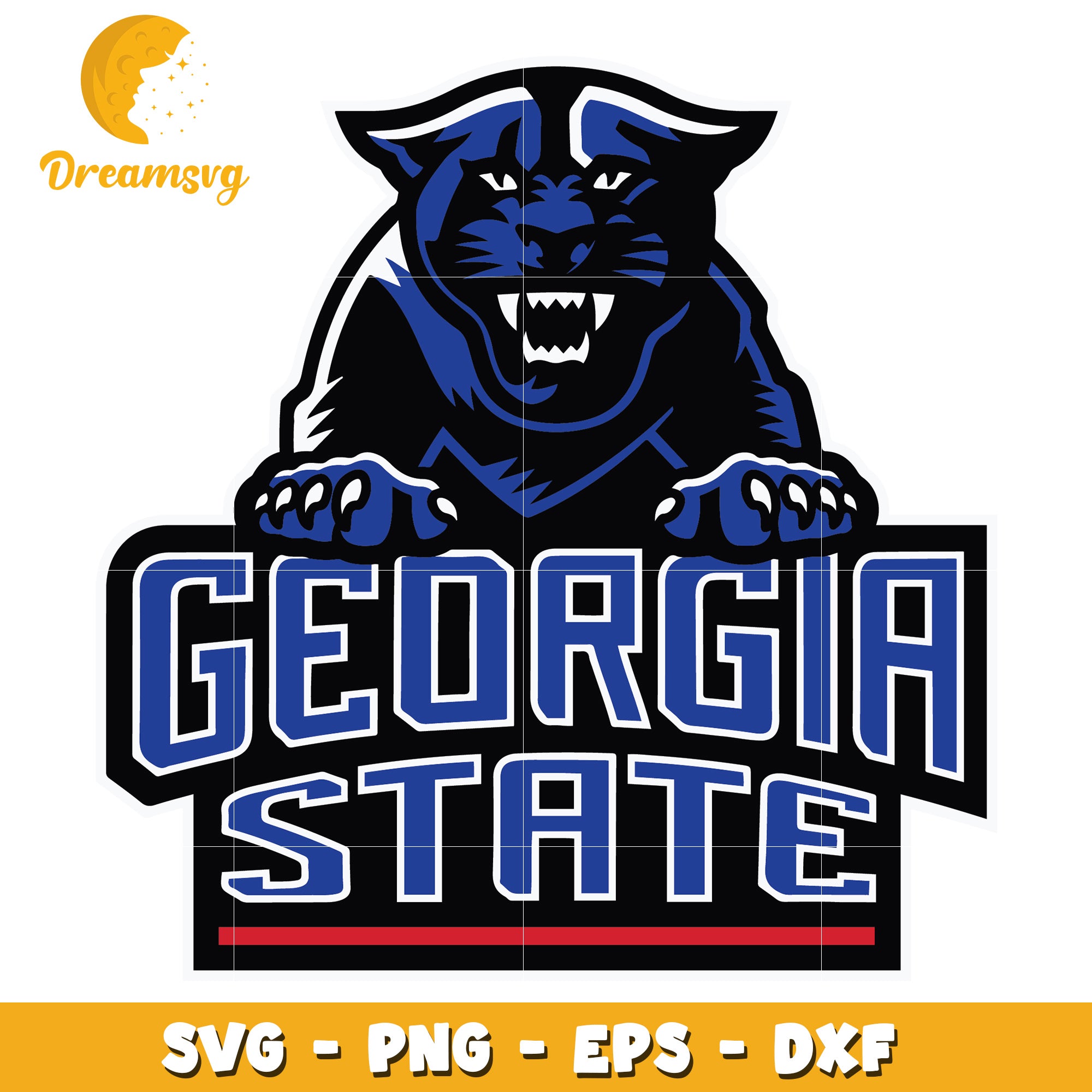 Georgia State Panthers Logo SVG File for Creative Projects
