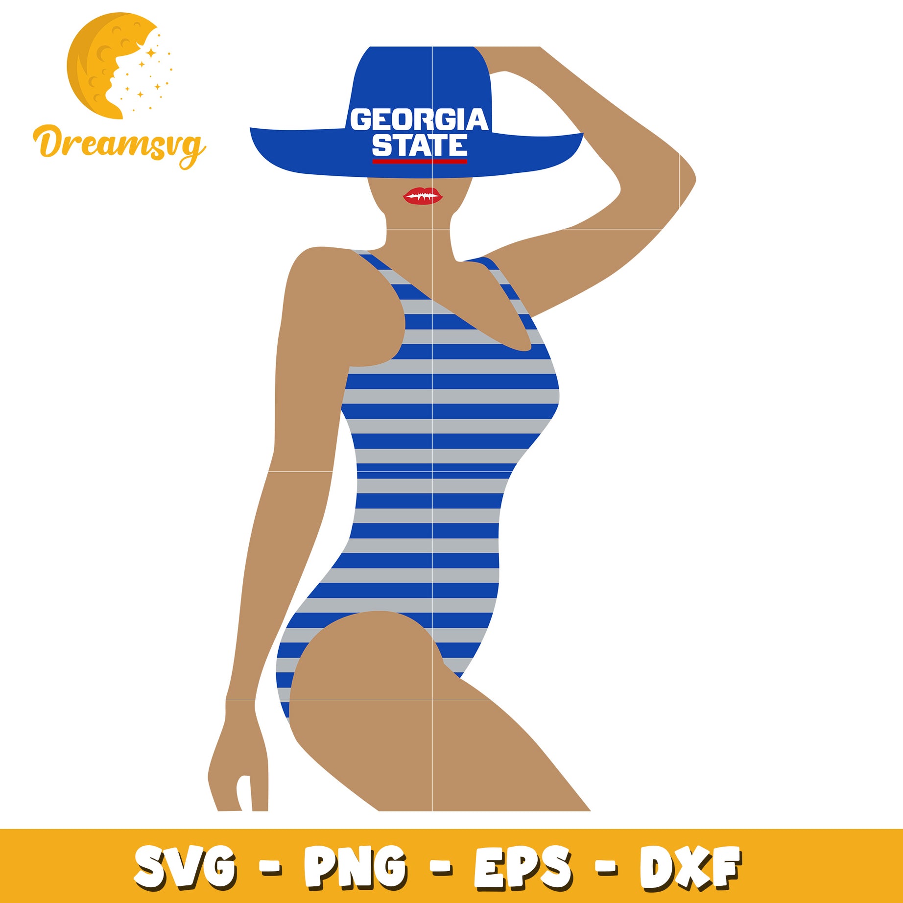 Georgia State Swimsuit SVG Cut File