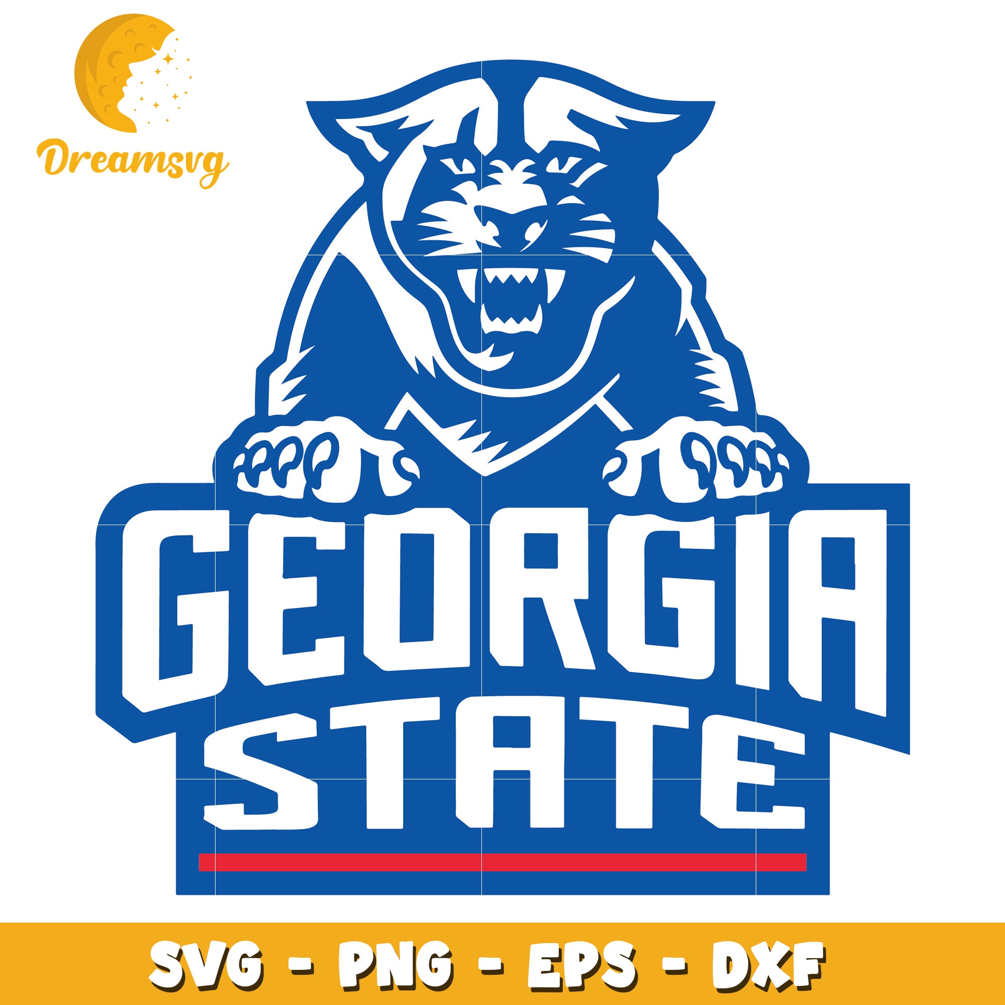 Georgia State University Logo SVG Cut File for Crafts and Design