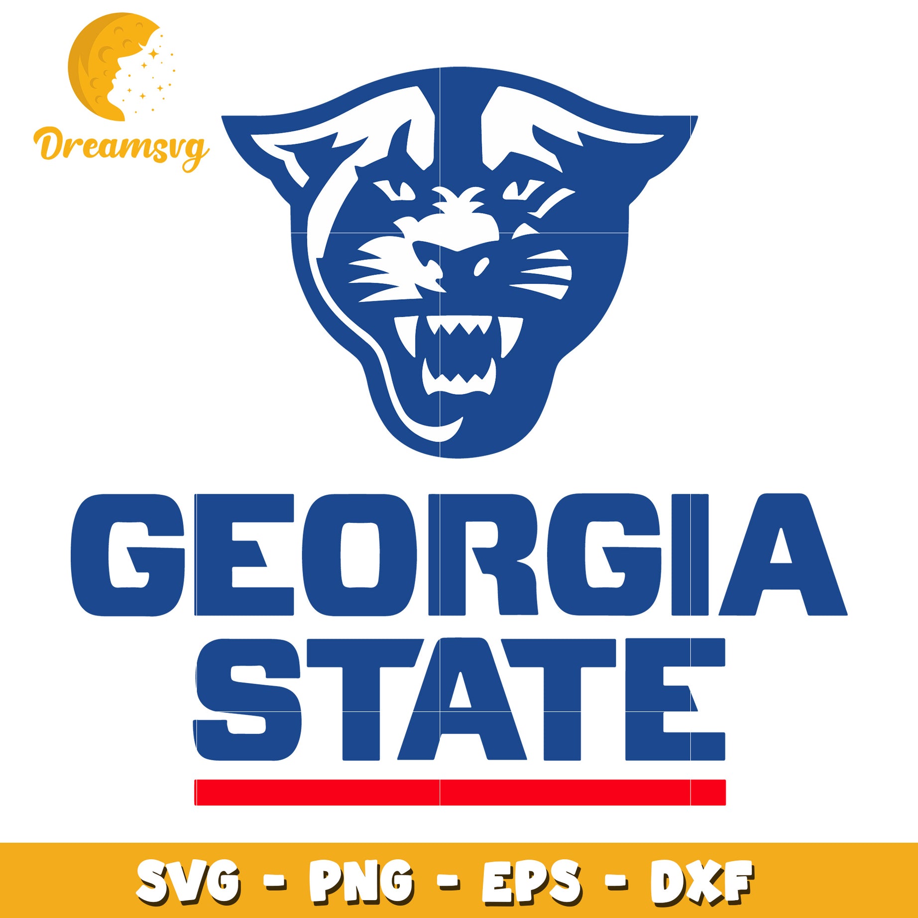 Georgia State University Logo SVG Design for Craft Projects