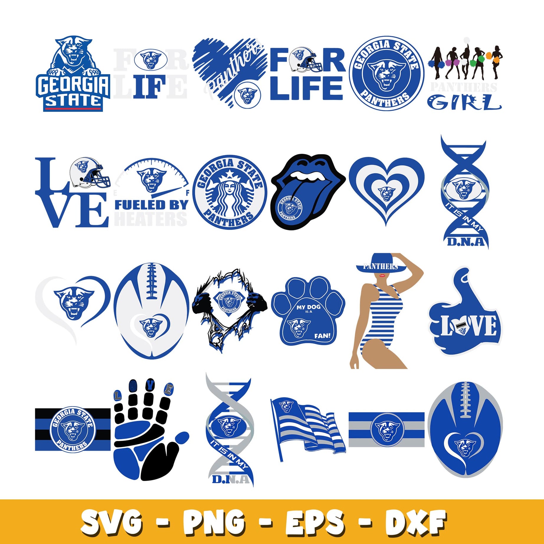 Georgia State Bundle svg, Georgia State logo svg, ncaa svg 