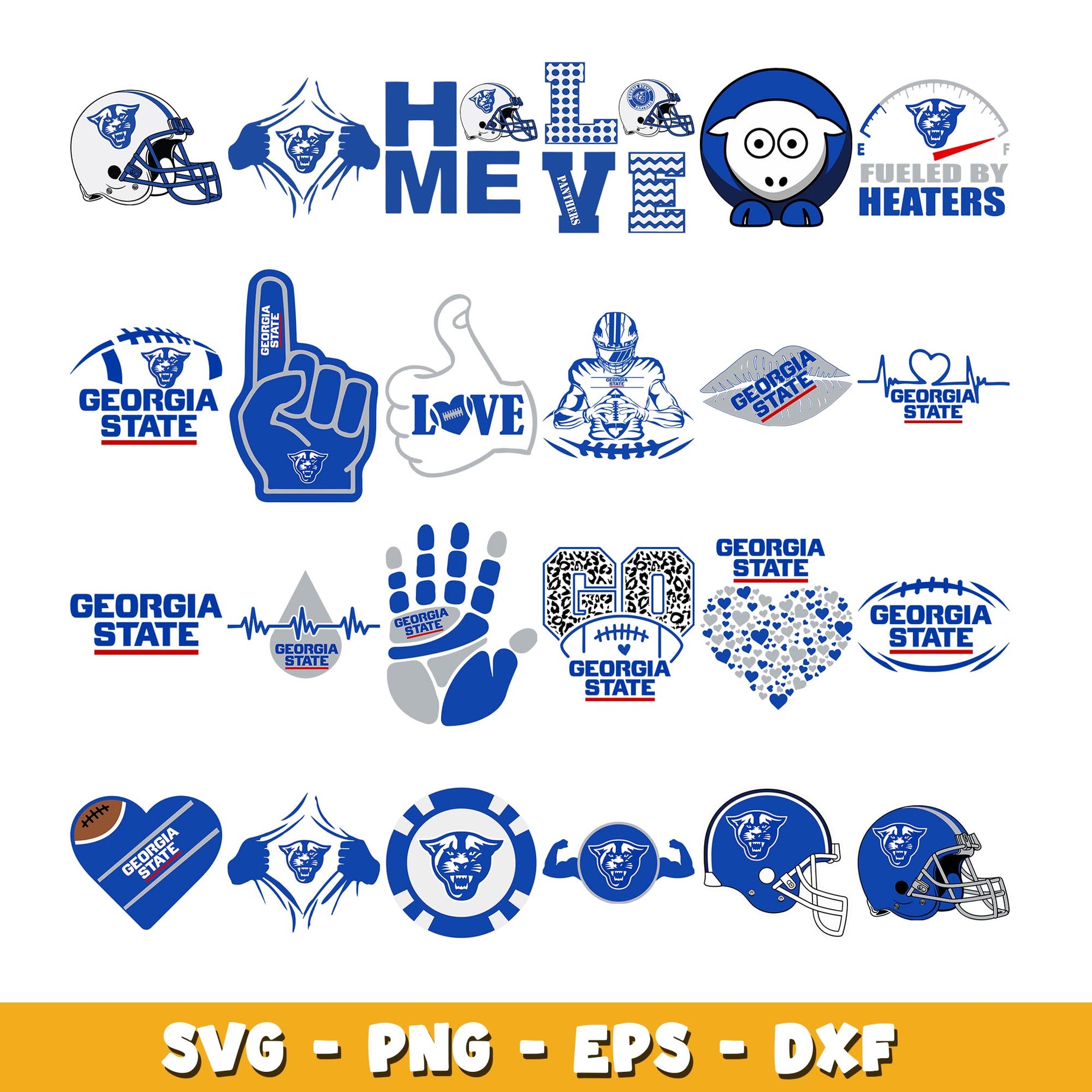 Georgia State Logo Bundle svg, Georgia State logo svg, ncaa svg  