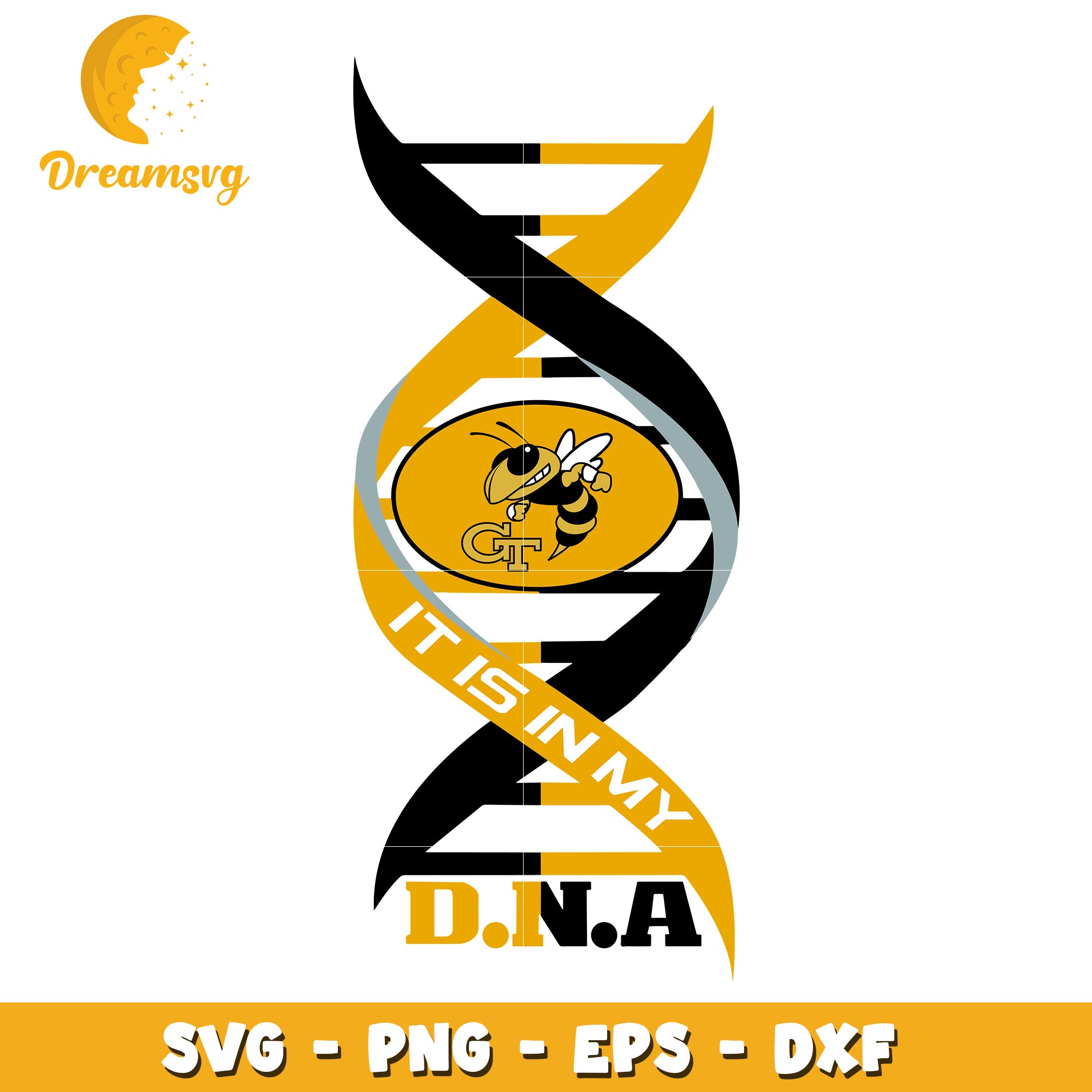 Georgia Tech DNA SVG Cut File