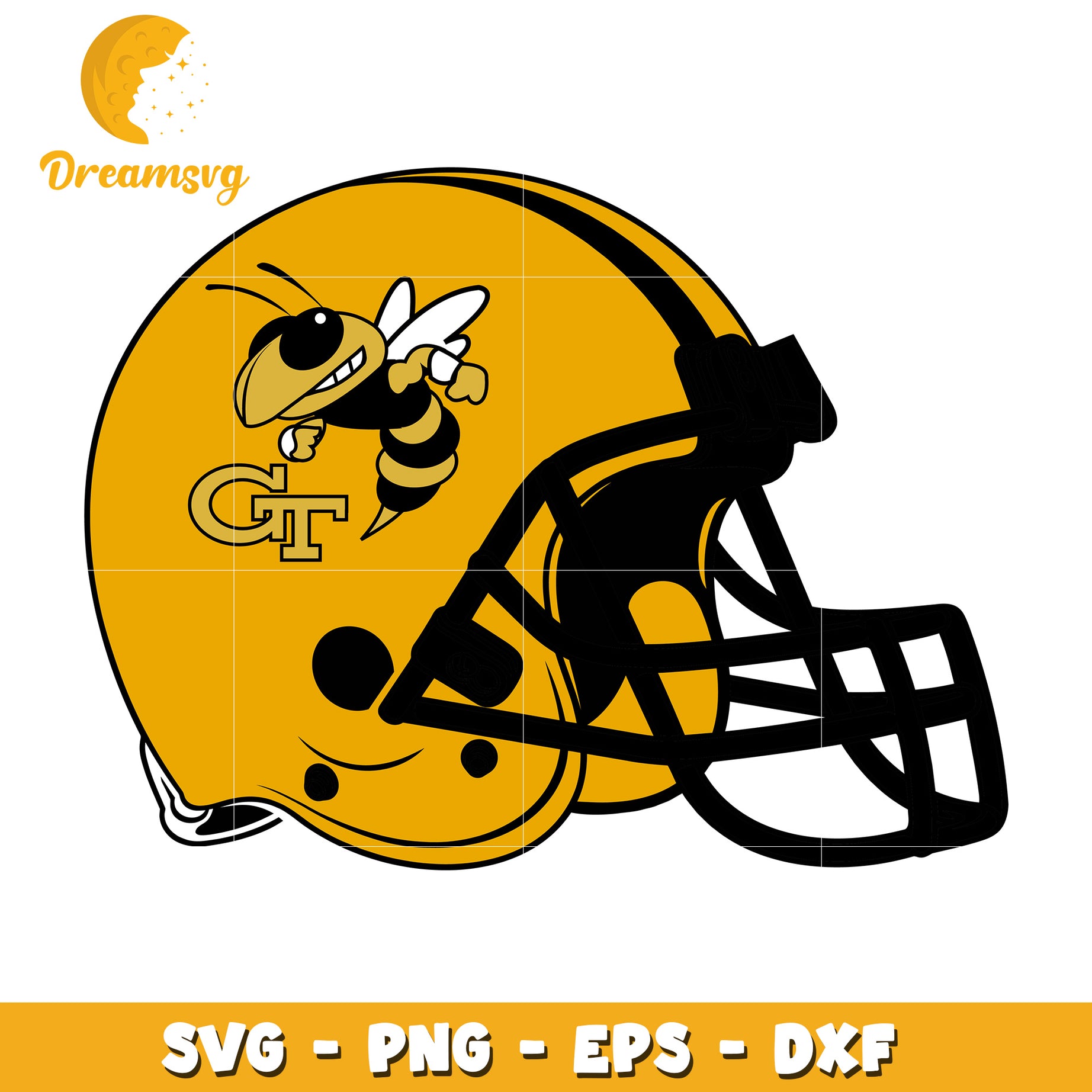Georgia Tech Helmet SVG Cut File