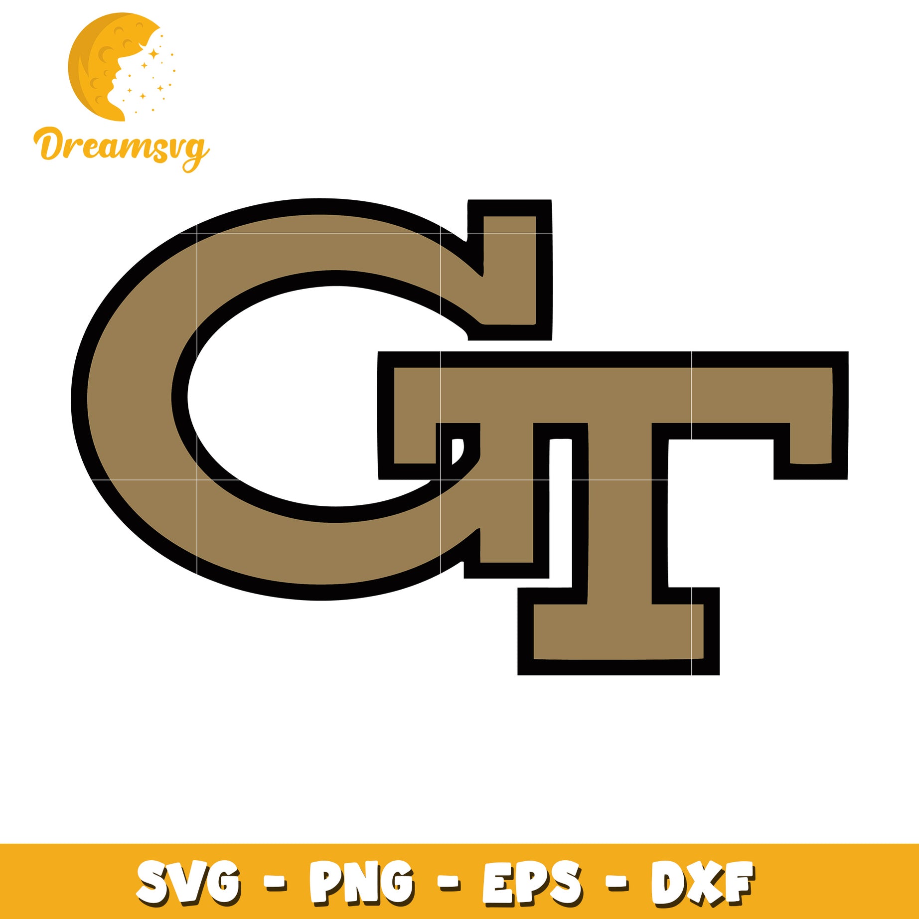 Georgia Tech Logo SVG Cut File for Crafting Projects Online