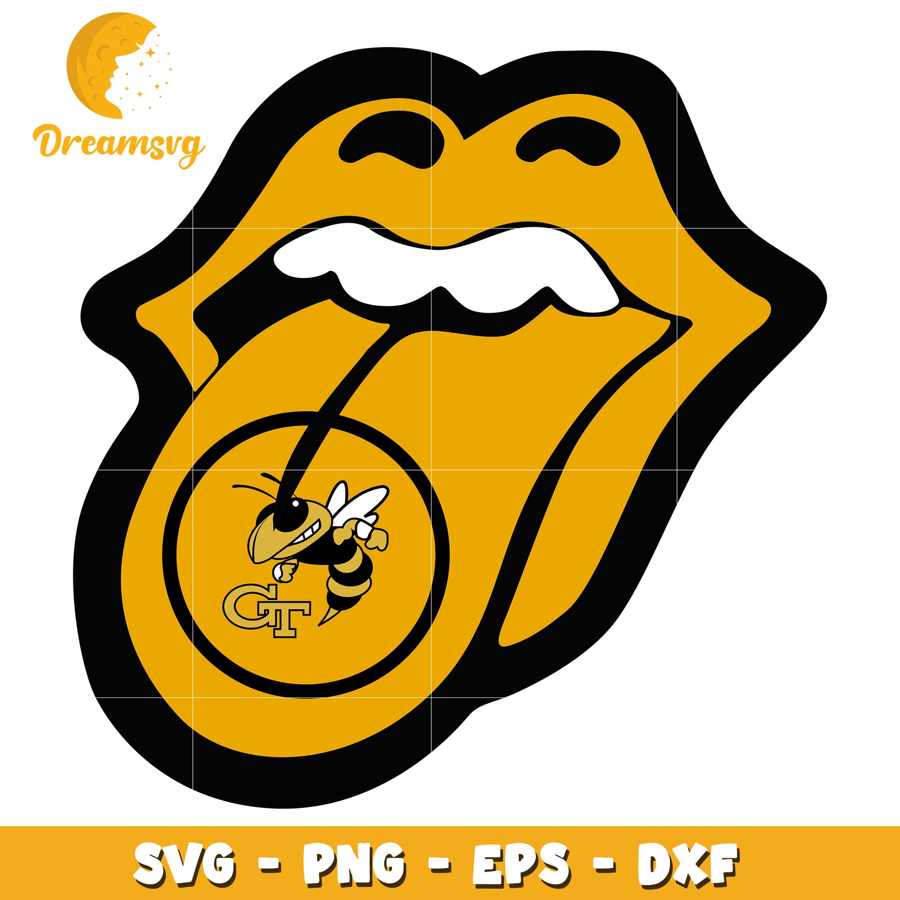 Georgia Tech Tongue SVG PNG EPS DXF