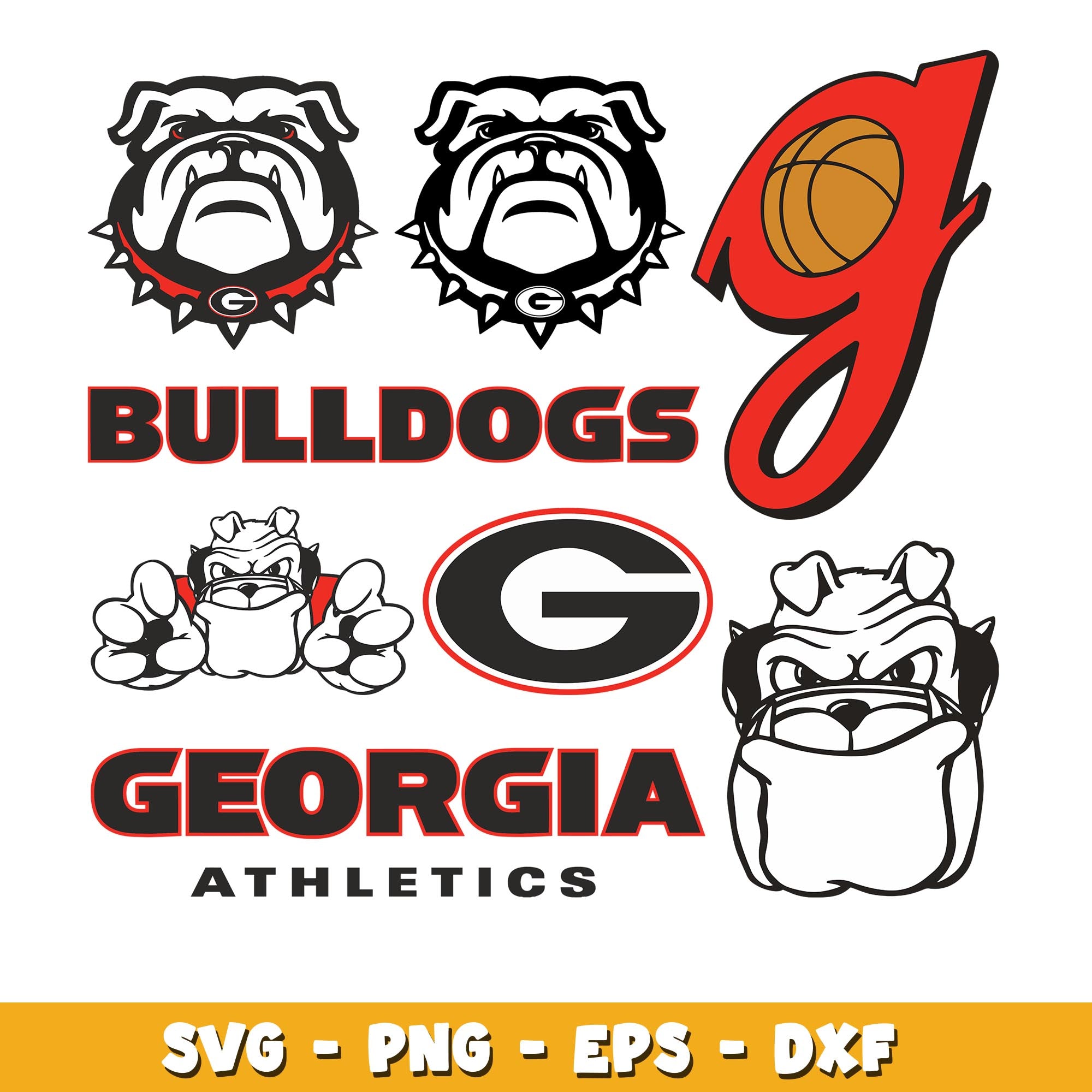 Georgia Bulldogs Bundle svg, Georgia Bulldogs logo svg, ncaa svg ...