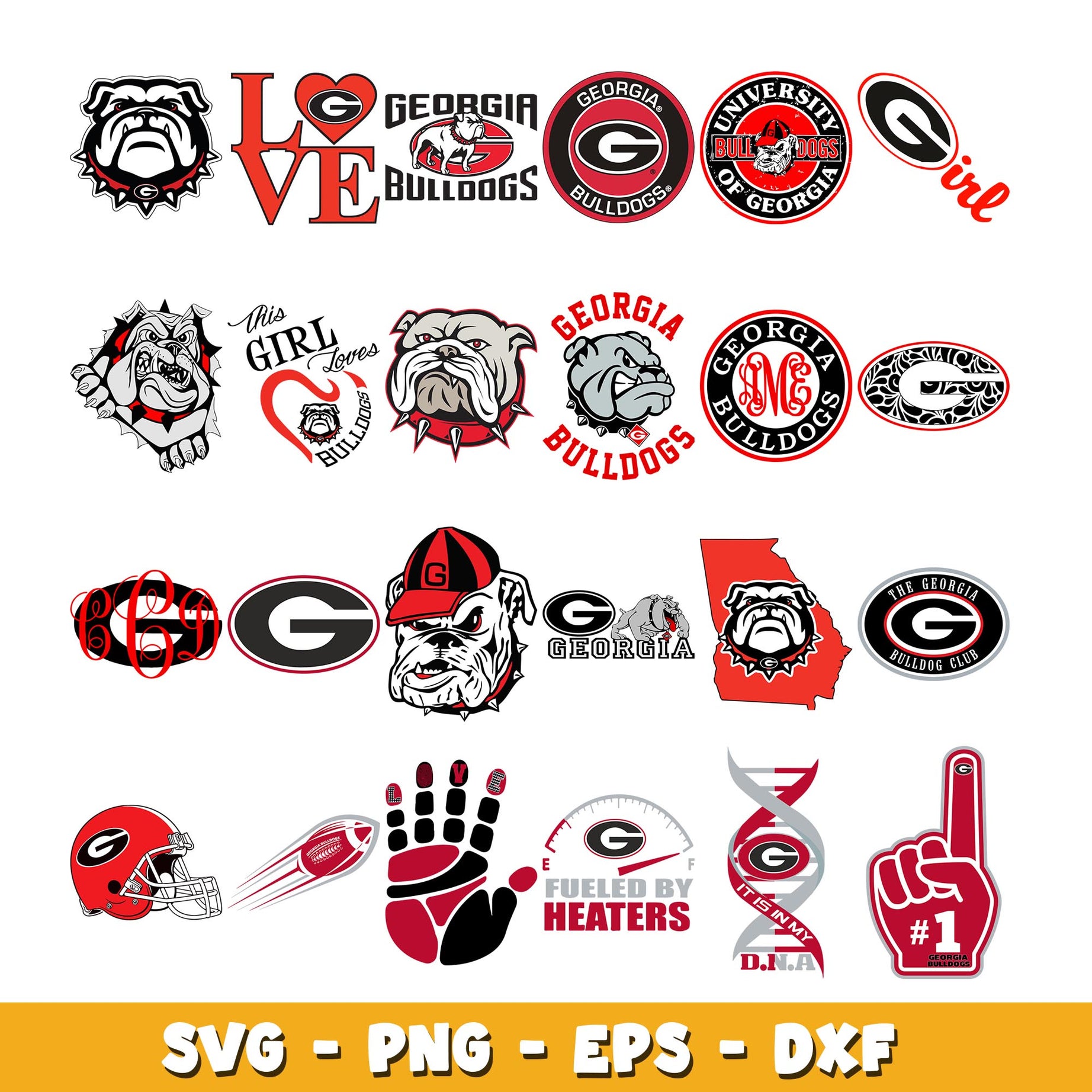 Georgia bulldog Bundle svg, Georgia bulldog  logo svg, ncaa svg