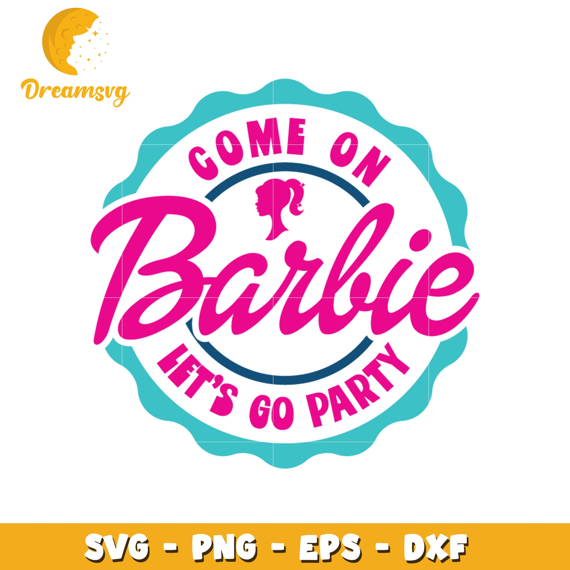 Get Ready to Party with Barbie SVG Design for Fun Celebrations