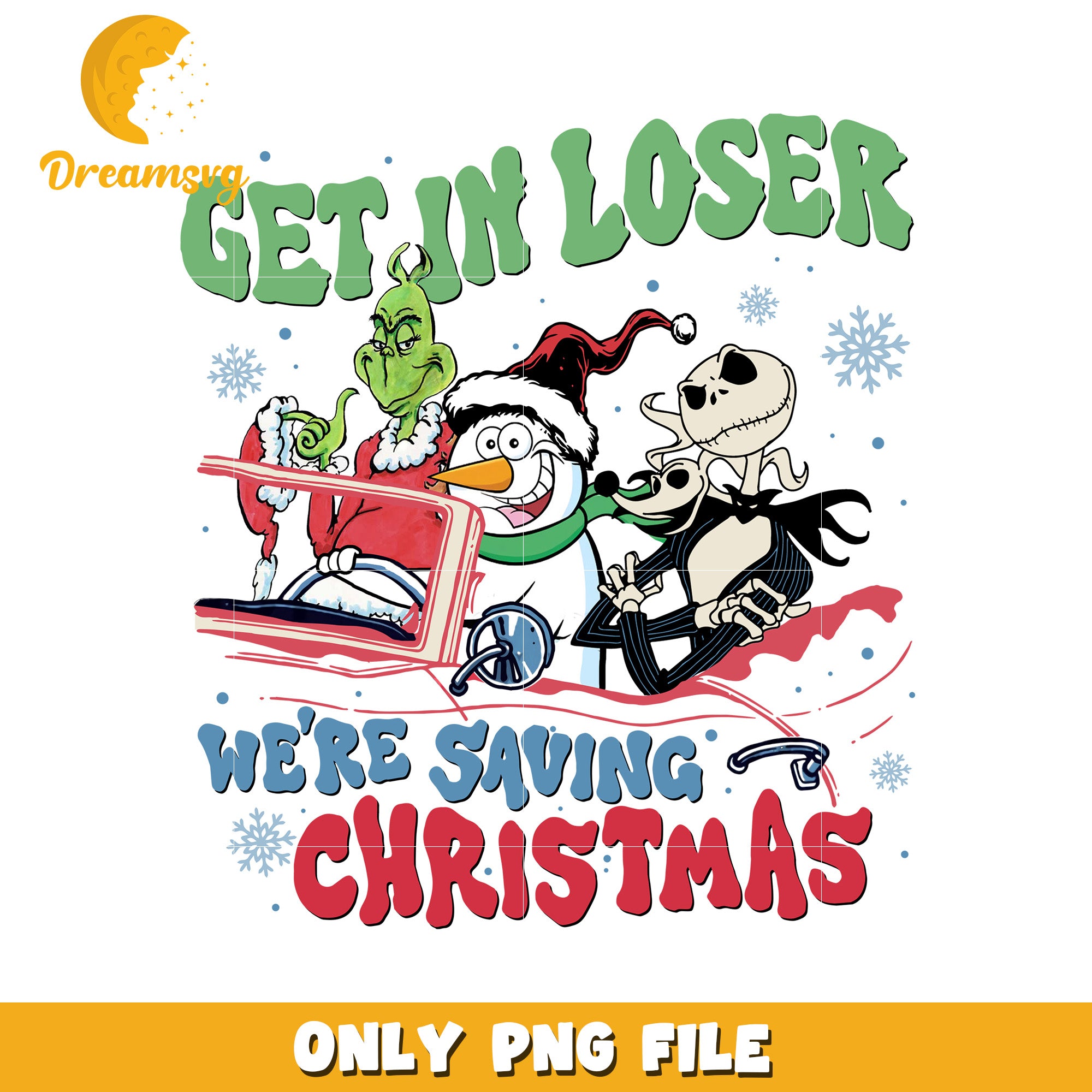 Get in loser png, grinch green​ png, grinch logo png