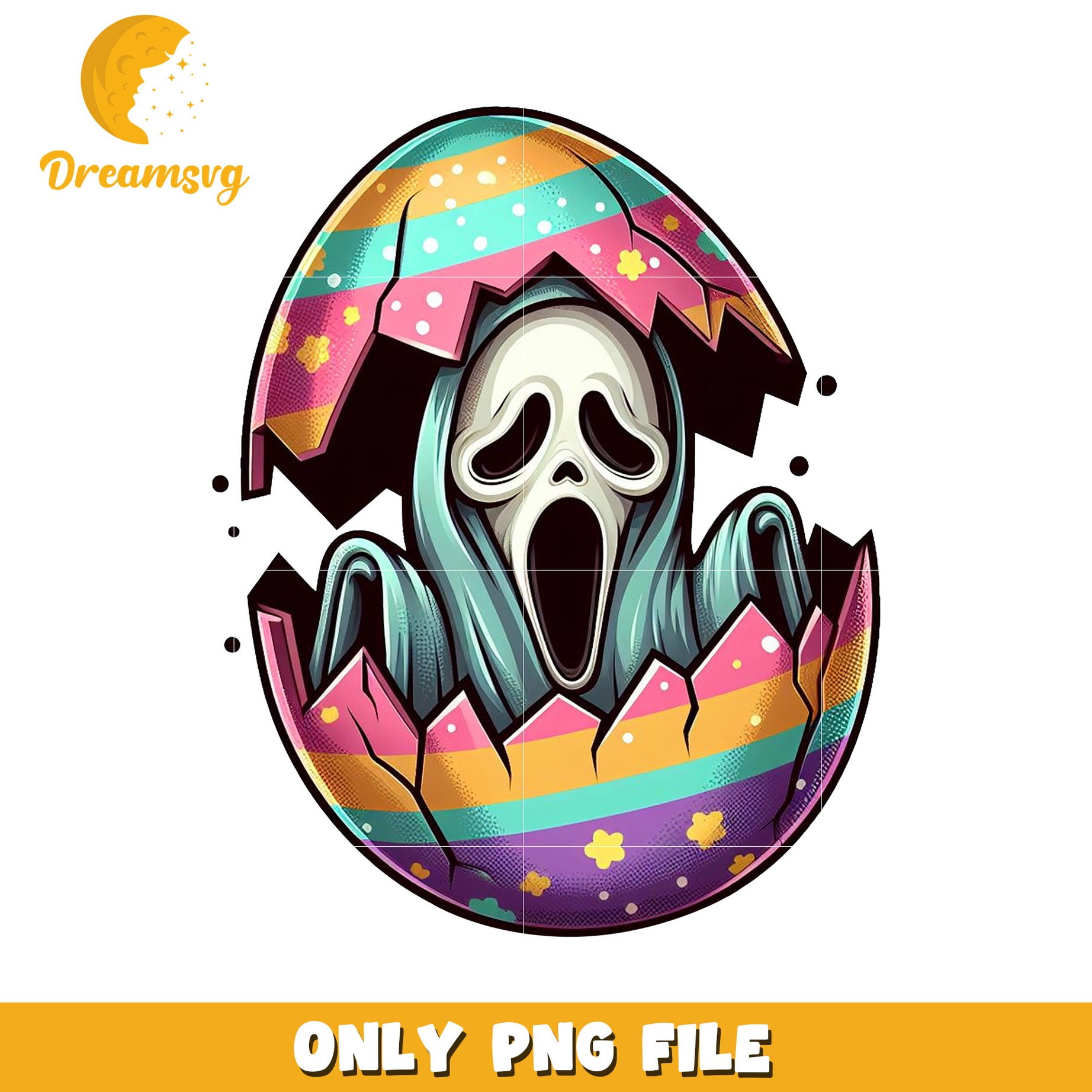 Ghost Face Easter Egg PNG