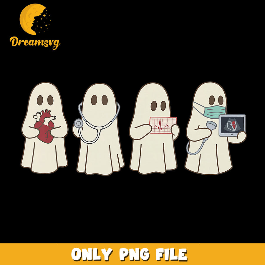 Ghost Doctors PNG, Medical Theme, Halloween Humor PNG