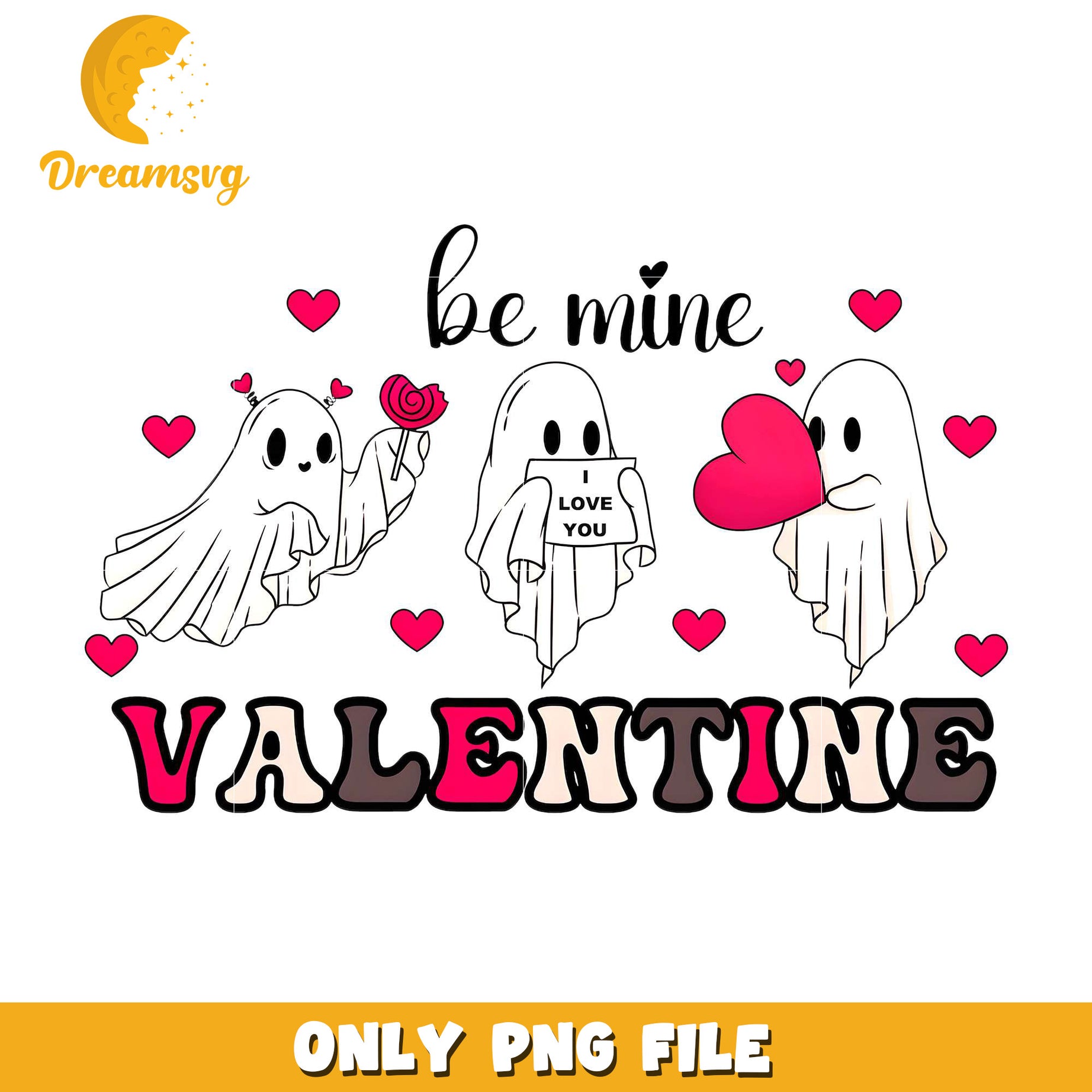Ghost be mine valentine png, Ghost png, valentine png