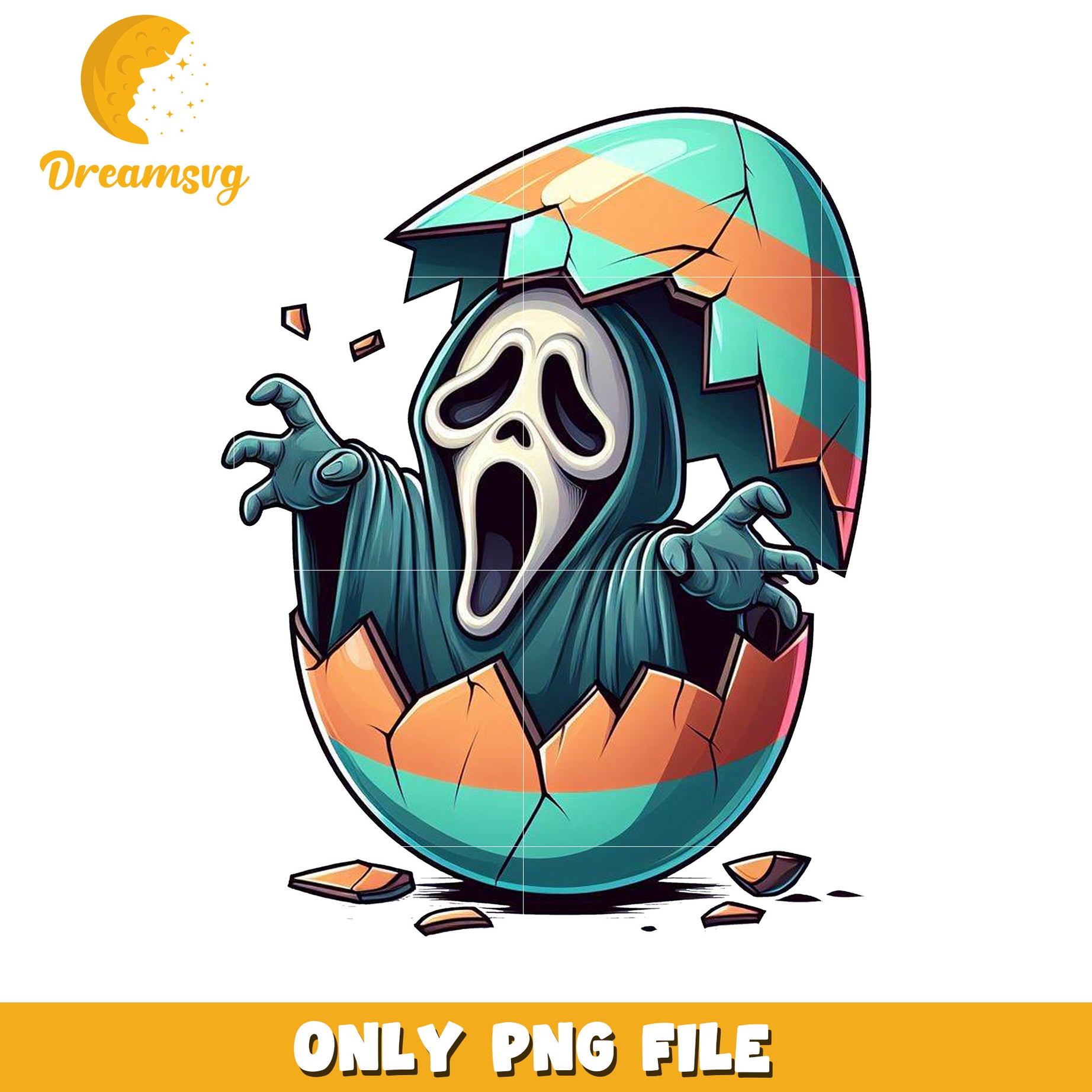 Ghostface Easter Egg PNG Graphic