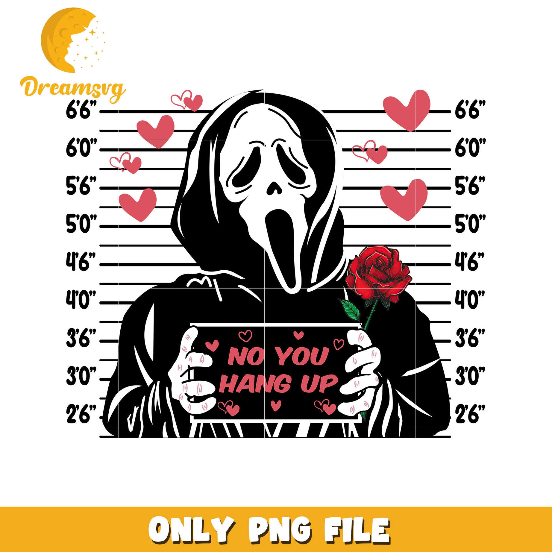 Ghostface Valentines PNG