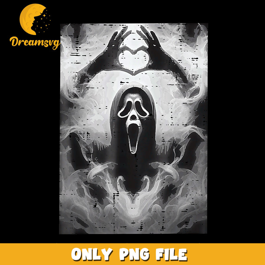 Ghostface Heart Hands Horror Movie PNG, Scream Halloween, Spooky PNG