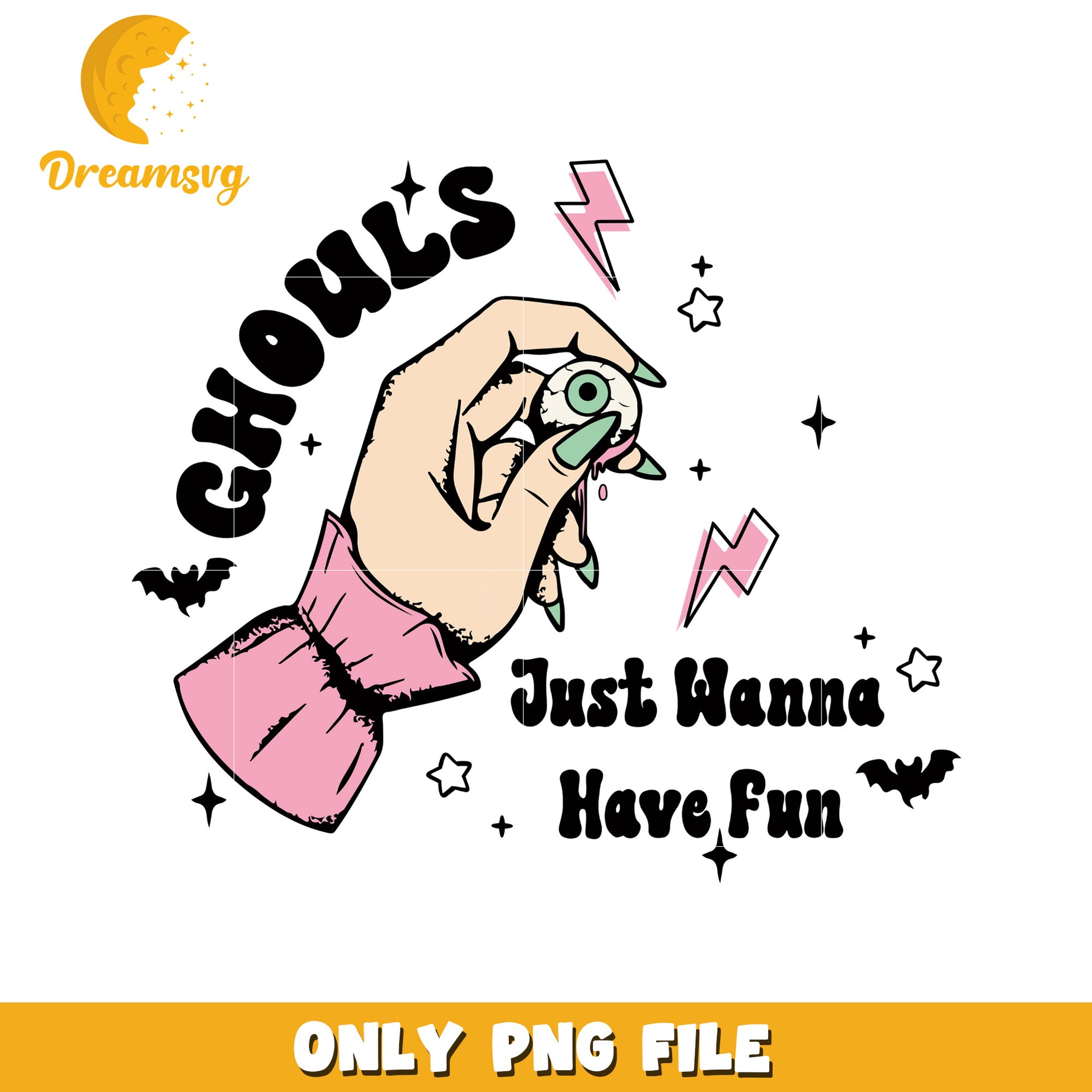 Ghouls just wanna have fun png, halloween png, halloween vacation png