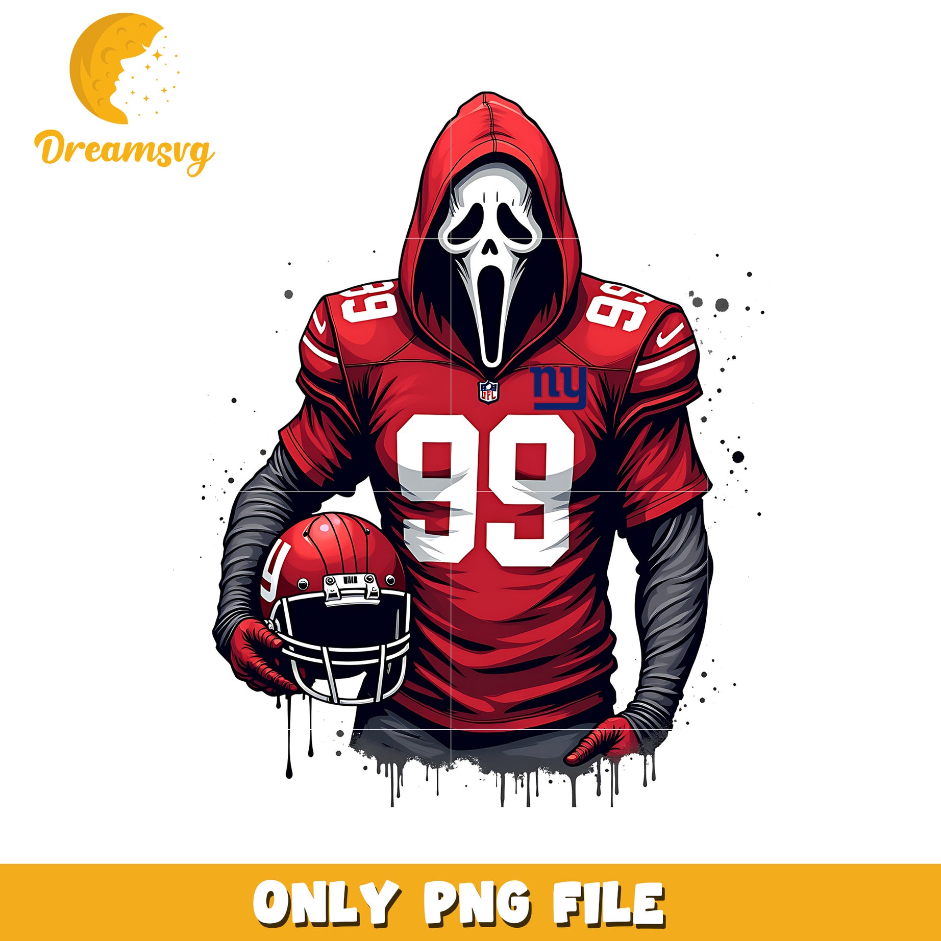 Giants ghost face png, nfl png, national football league png