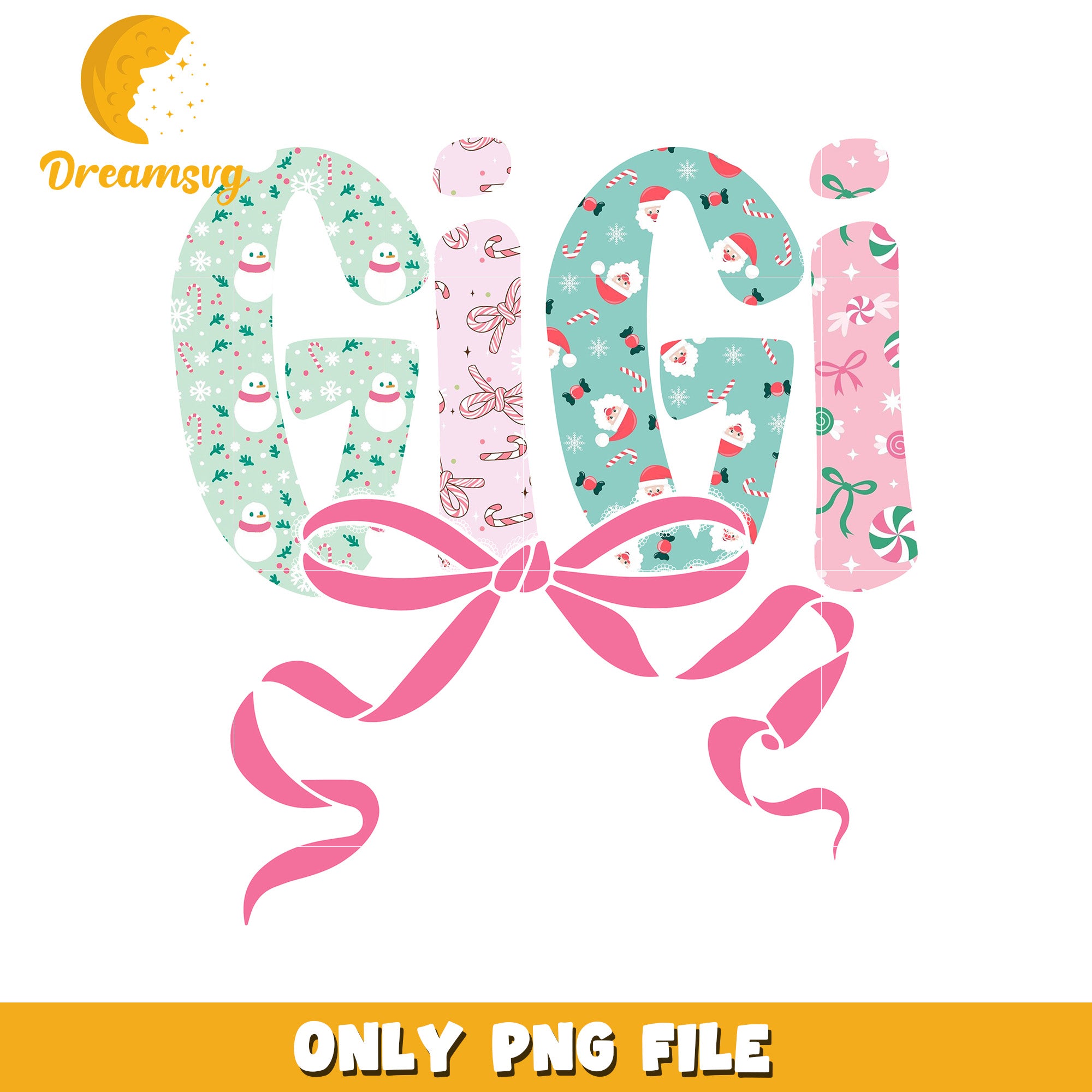 Gigi bowtie png, christmas​ png, grinch png