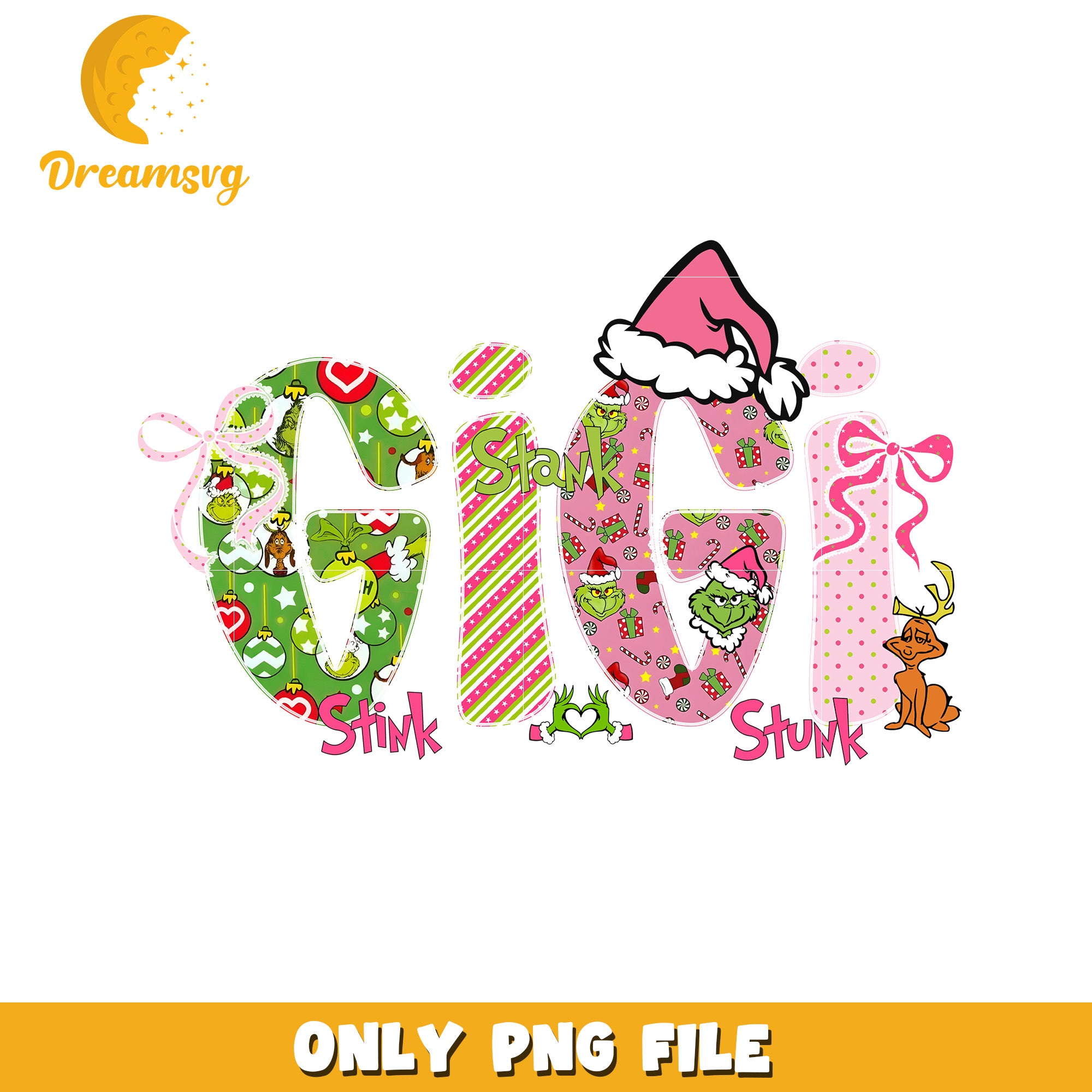 Gigi design png, christmas​​​ season png, disney png