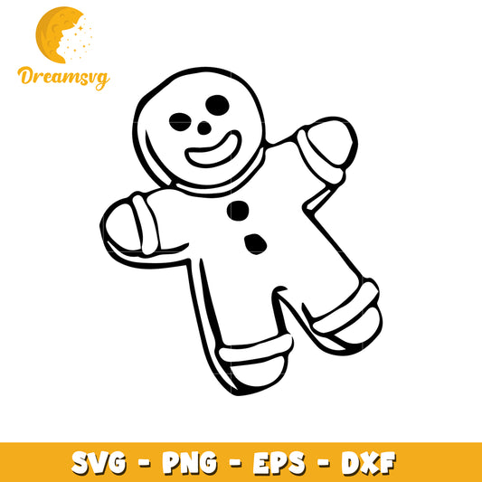 Gingerbread Man SVG Cut File