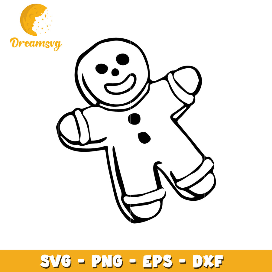 Gingerbread Man SVG Cut File
