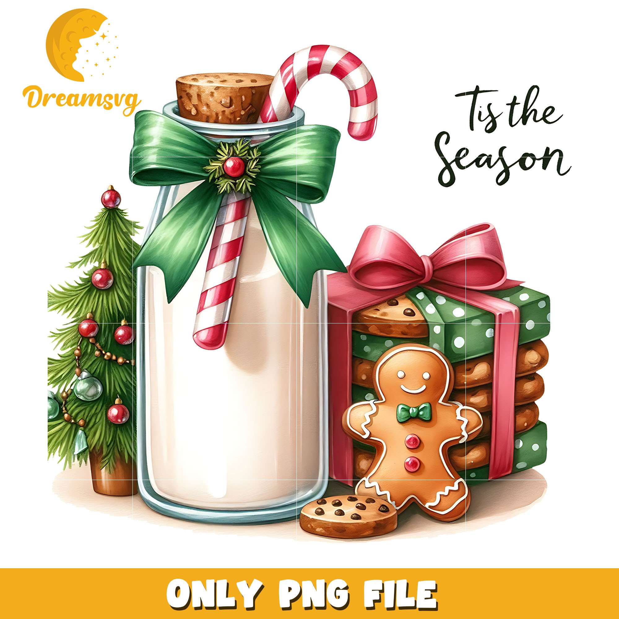 Gingerbread and candy cane png, candy png, christmas png