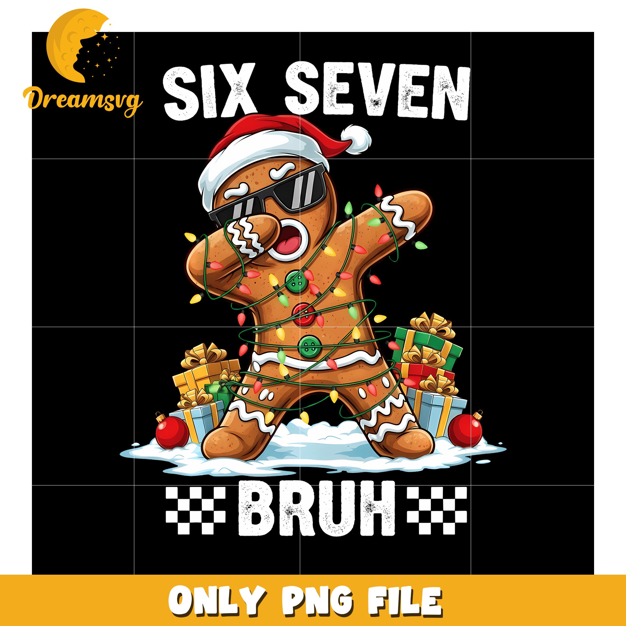 Ginger cookies six seven png, christmas cookies png, trending quotes png