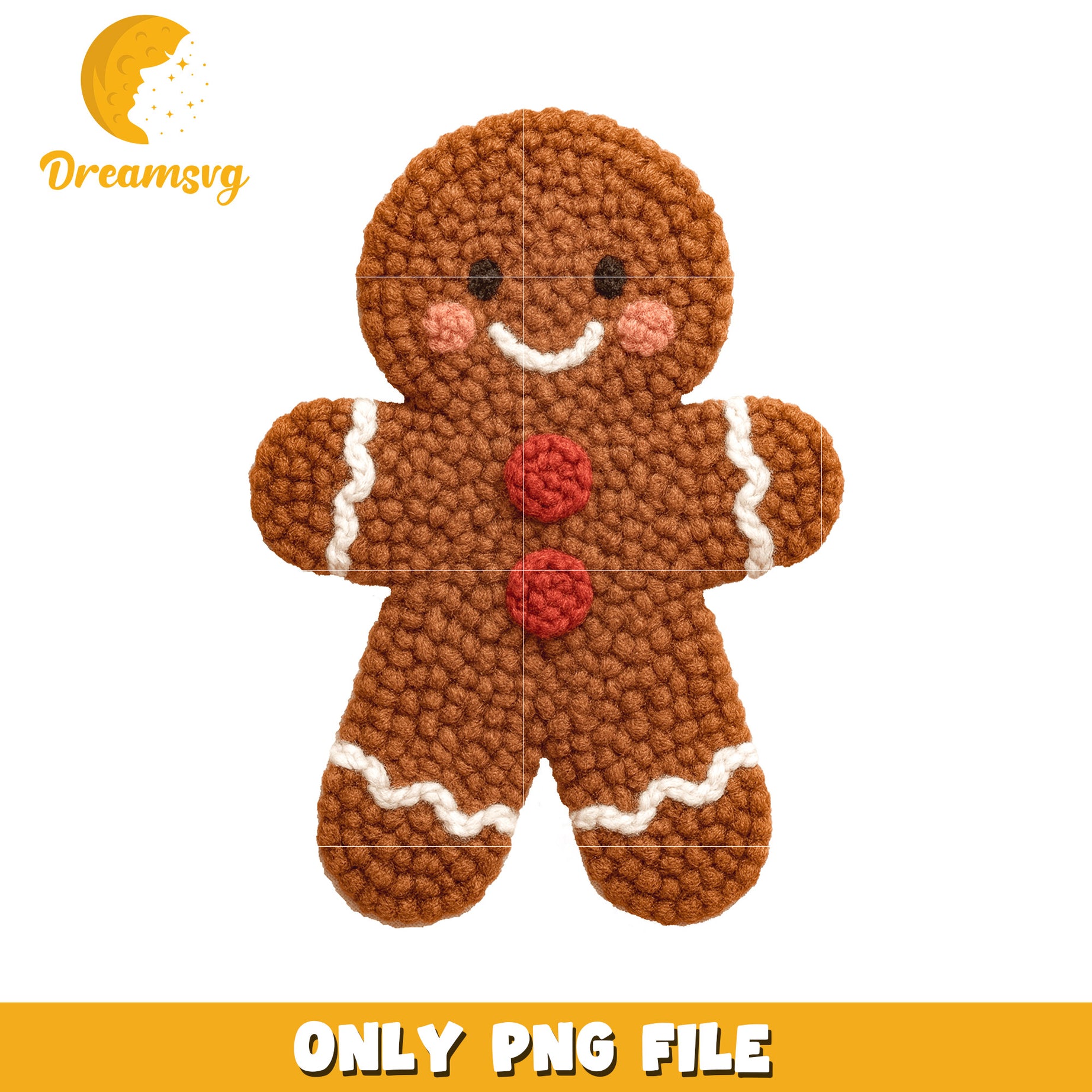 Gingerman png, white christmas​ png, christmas snow png