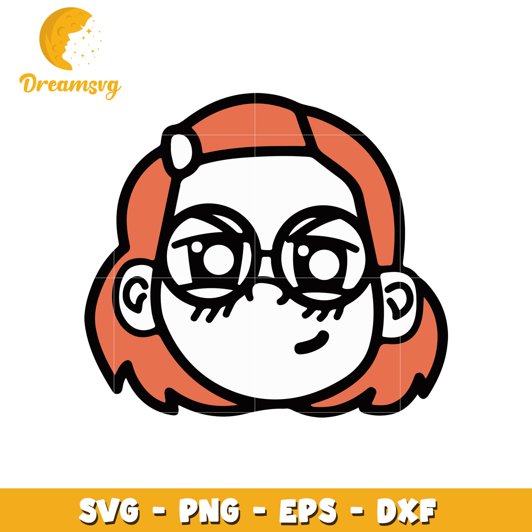 Girl Glasses SVG PNG EPS DXF Cut File