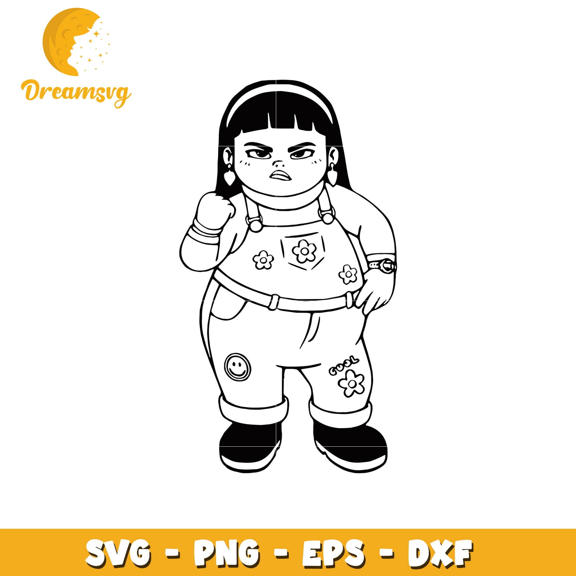 Girl Power SVG Cut File PNG EPS DXF